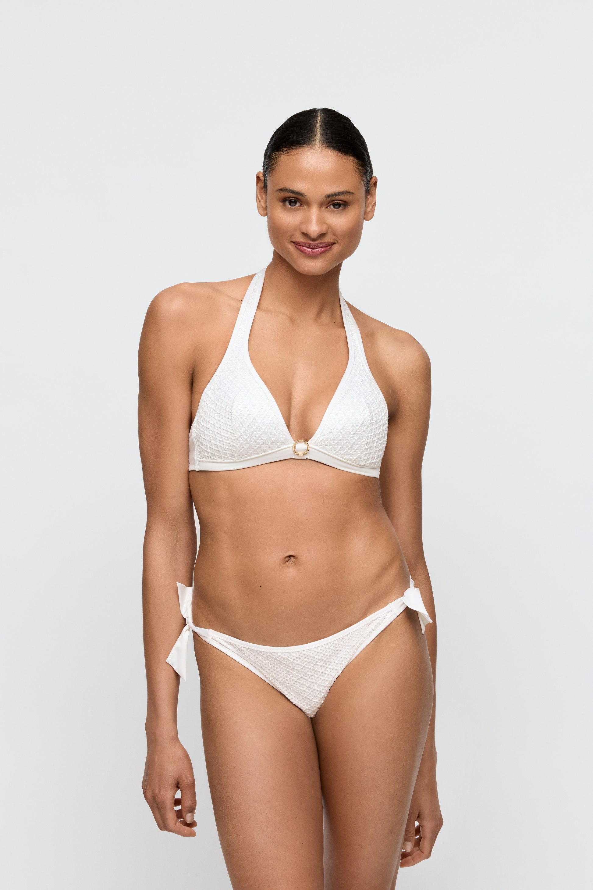 Marie Jo Swim Taleah bikini heupslip met koordjes elfin white