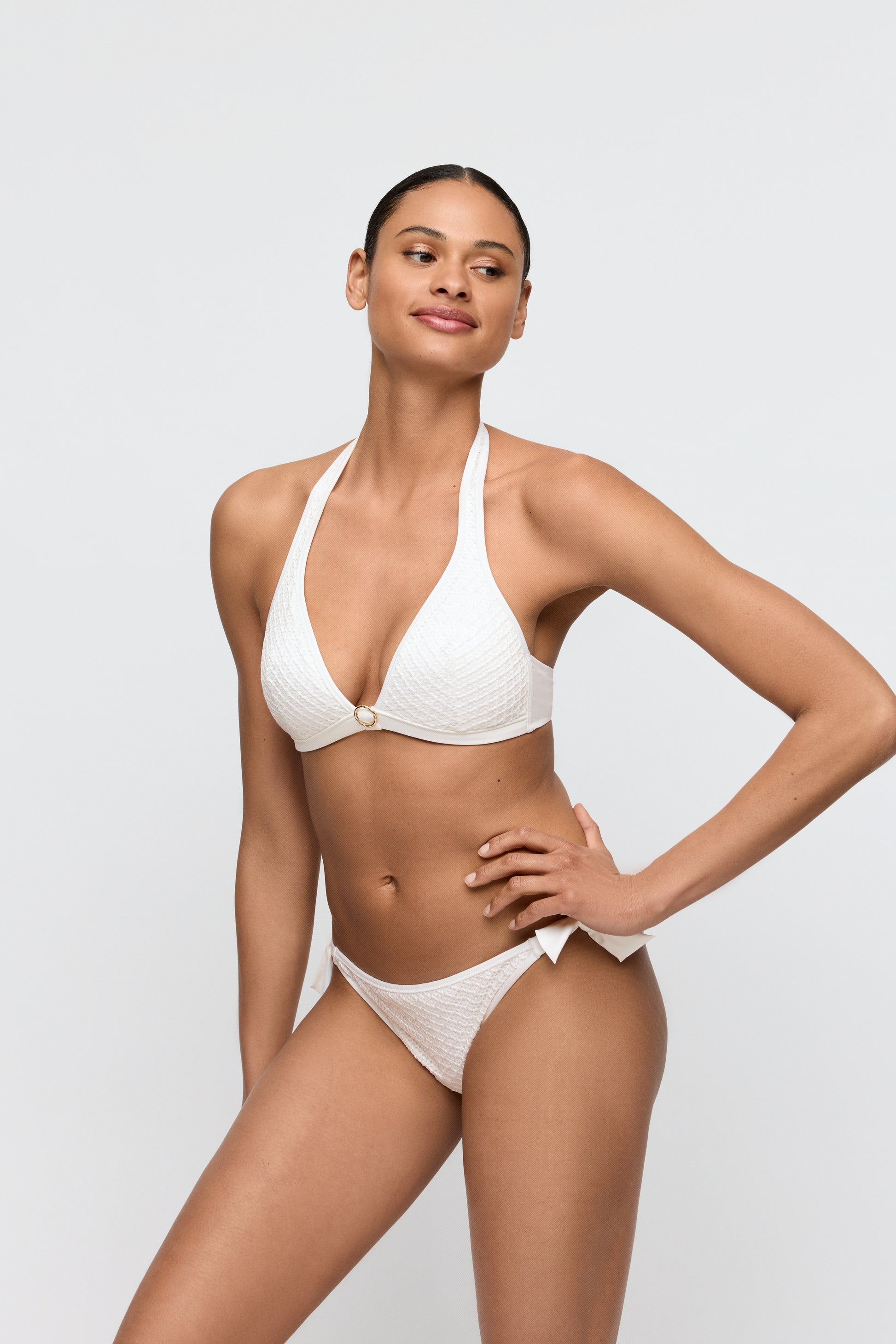 Marie Jo Swim Taleah bikini heupslip met koordjes elfin white