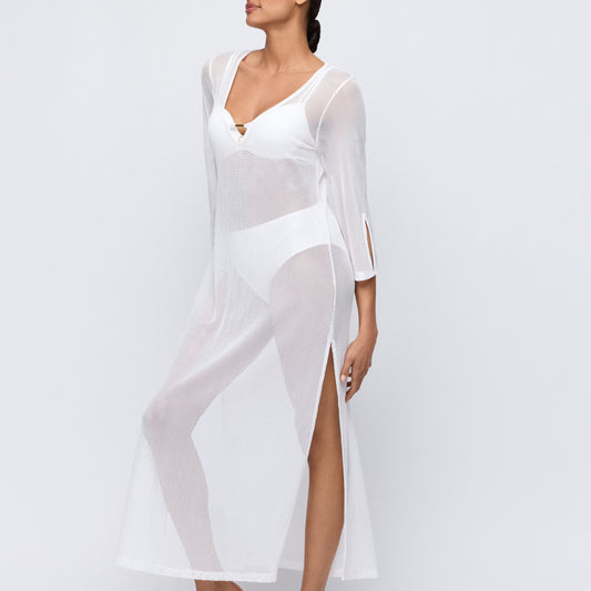 Marie Jo Swim Taleah badmode caftan elfin white
