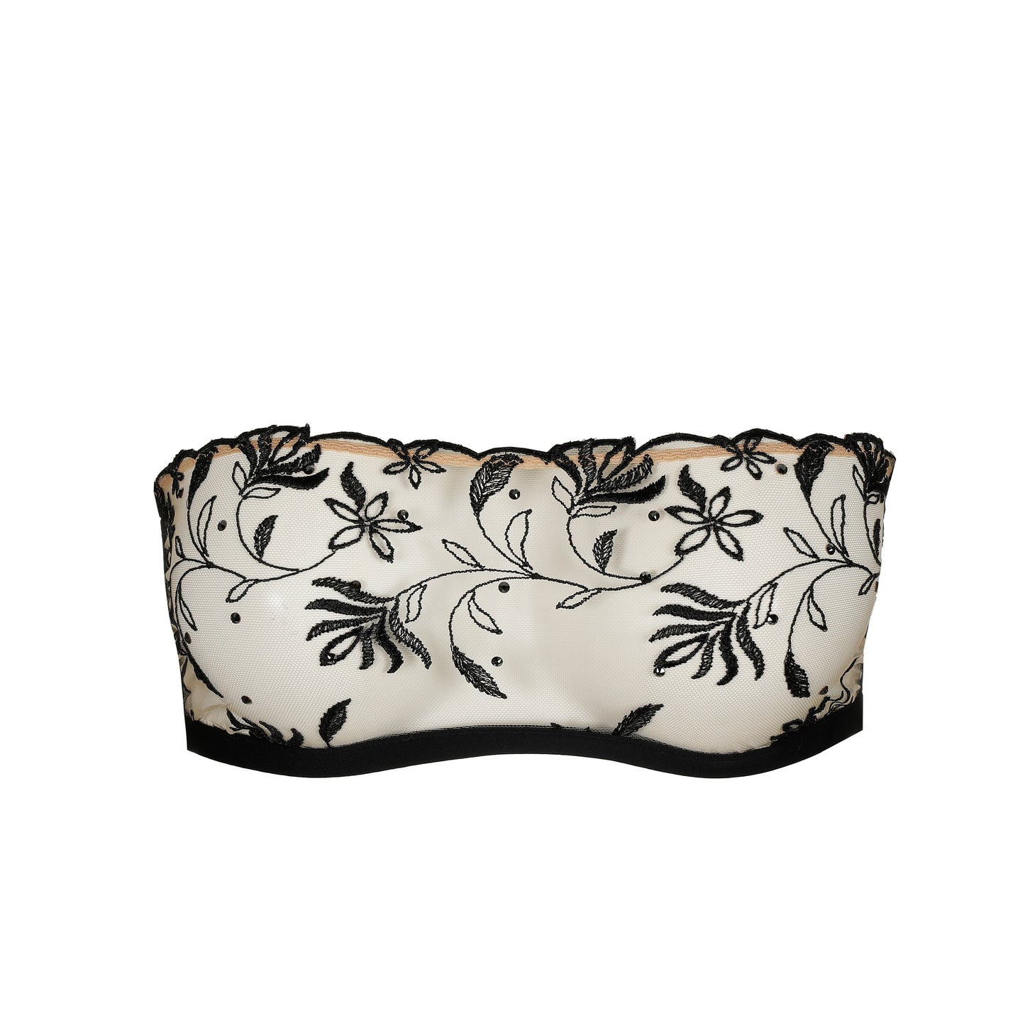 Sarda Shay strapless beha zonder mousse zwart