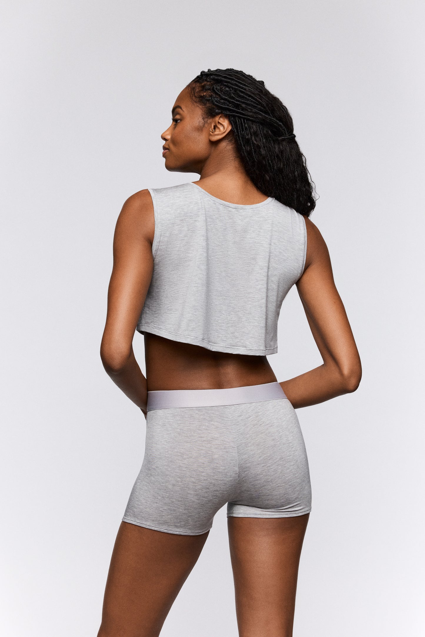 Sarda Sifan biker shorts Silver Metal