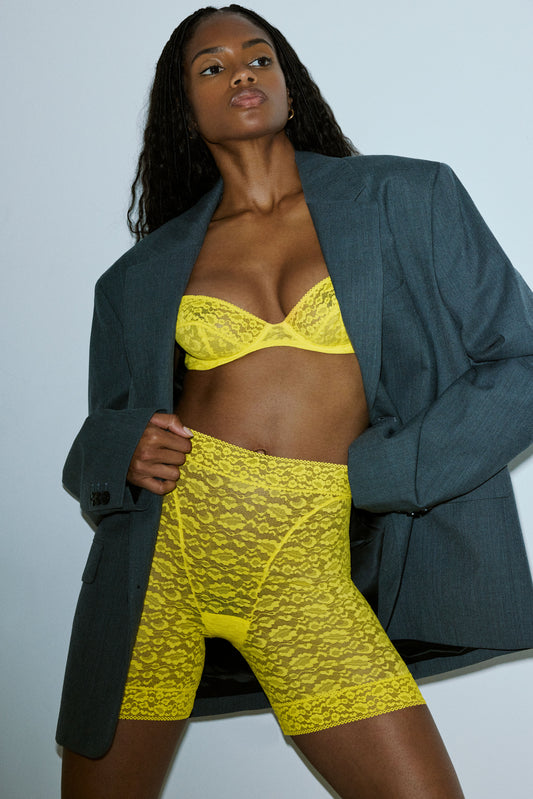 Sarda Cid biker shorts Yellow Gummy