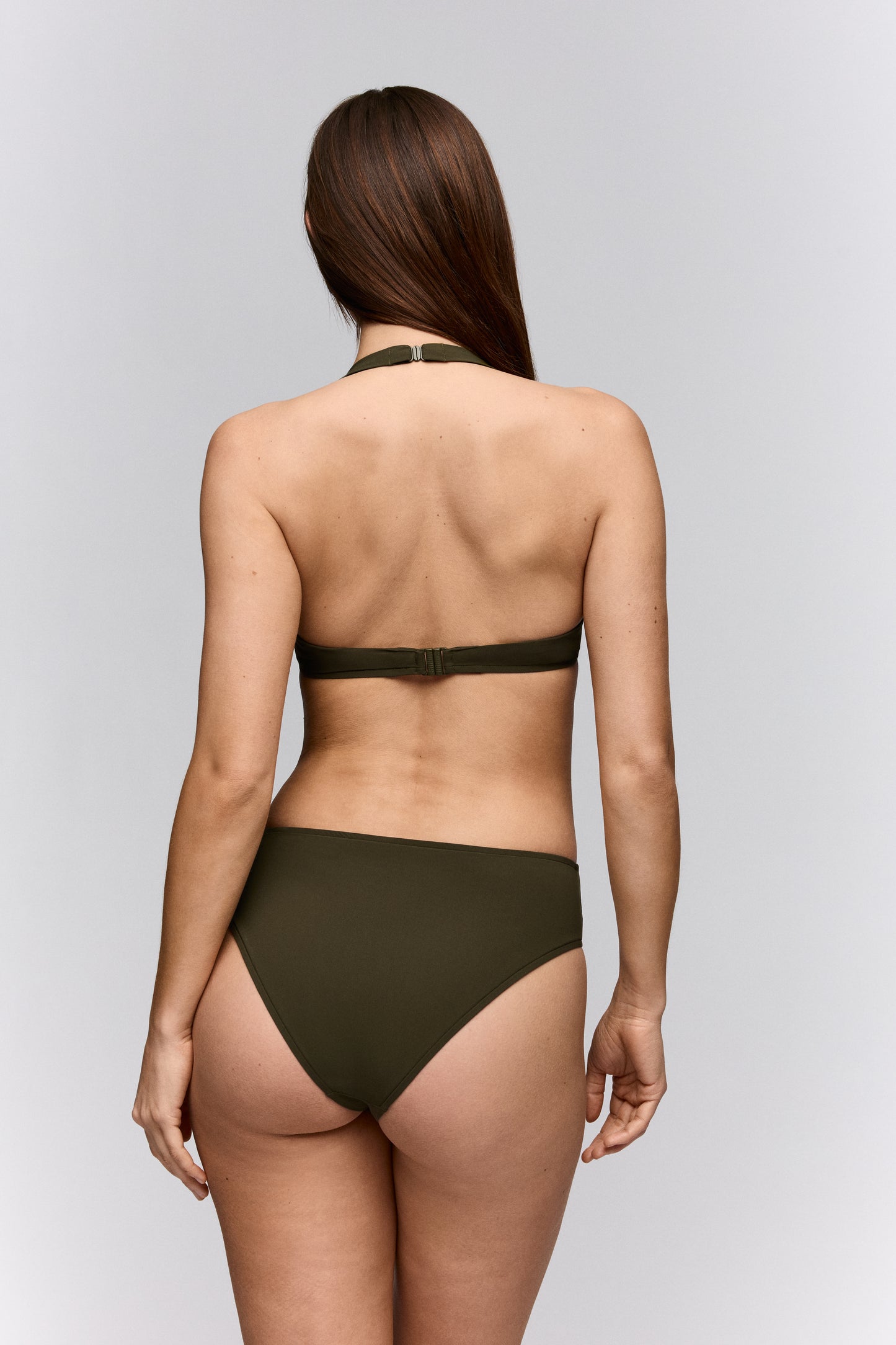 Sarda Swim Lita bikini taillenslip olive green