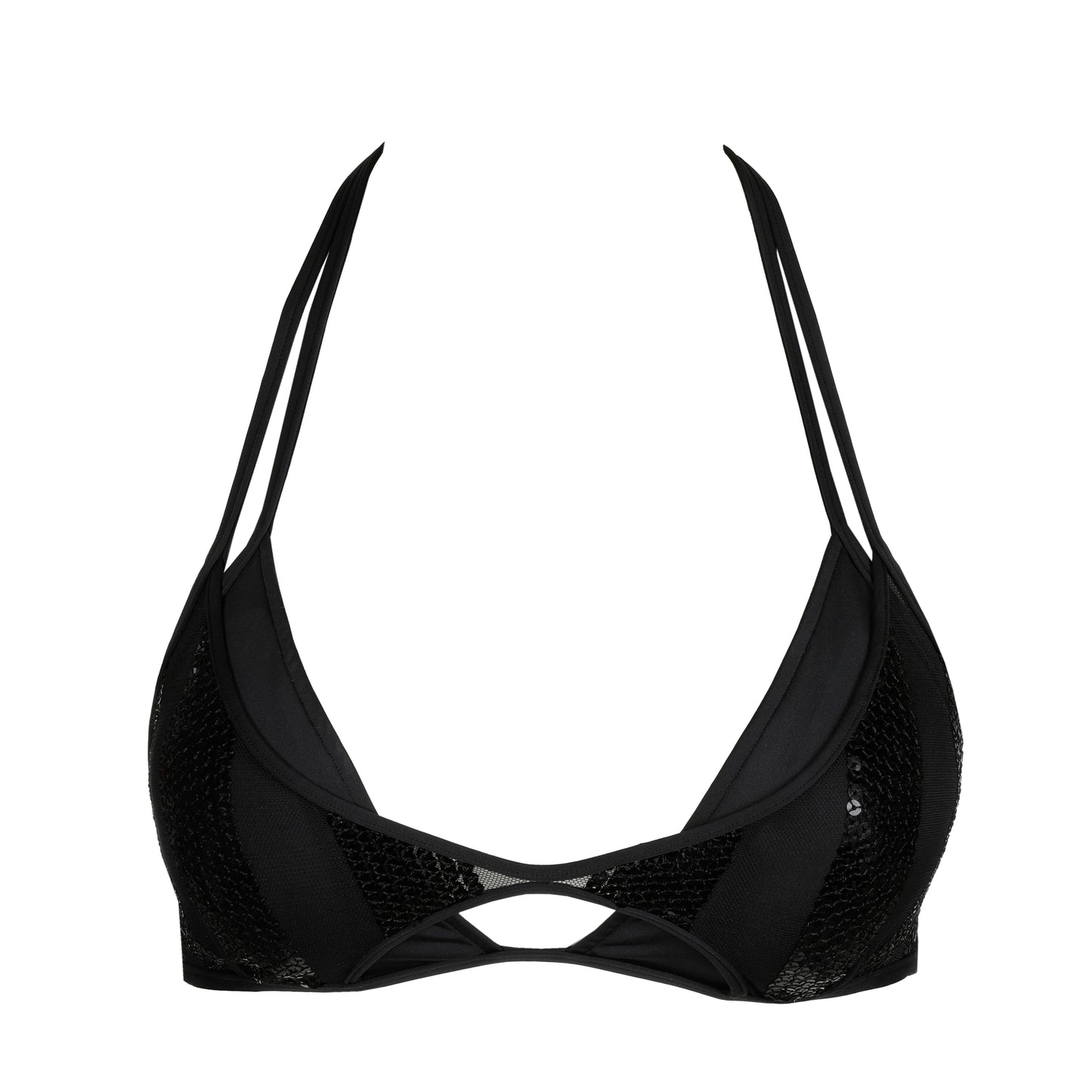 Sarda Swim Sha voorgev. mini triangel bikini zwart