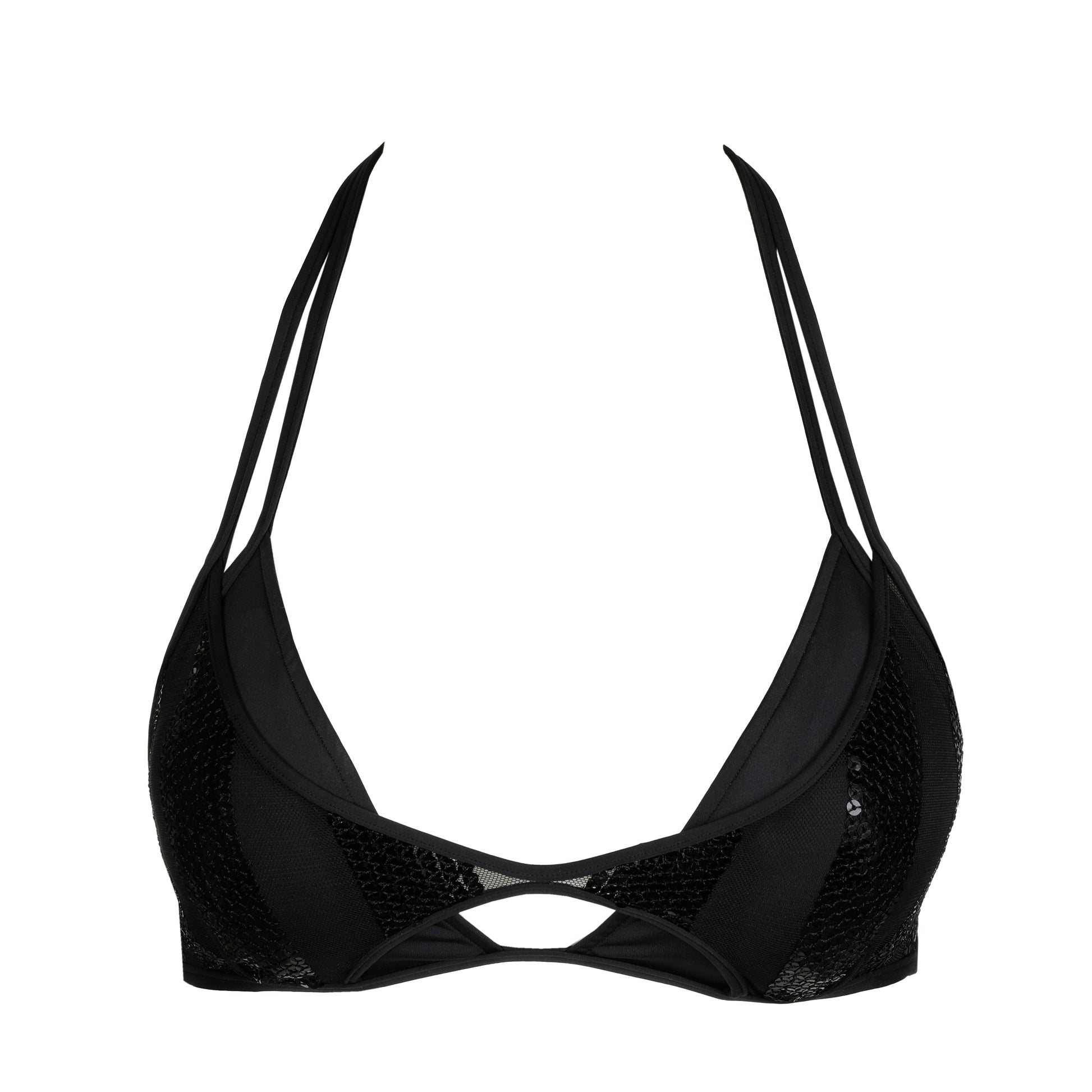 Sarda Swim Sha voorgev. mini triangel bikini zwart