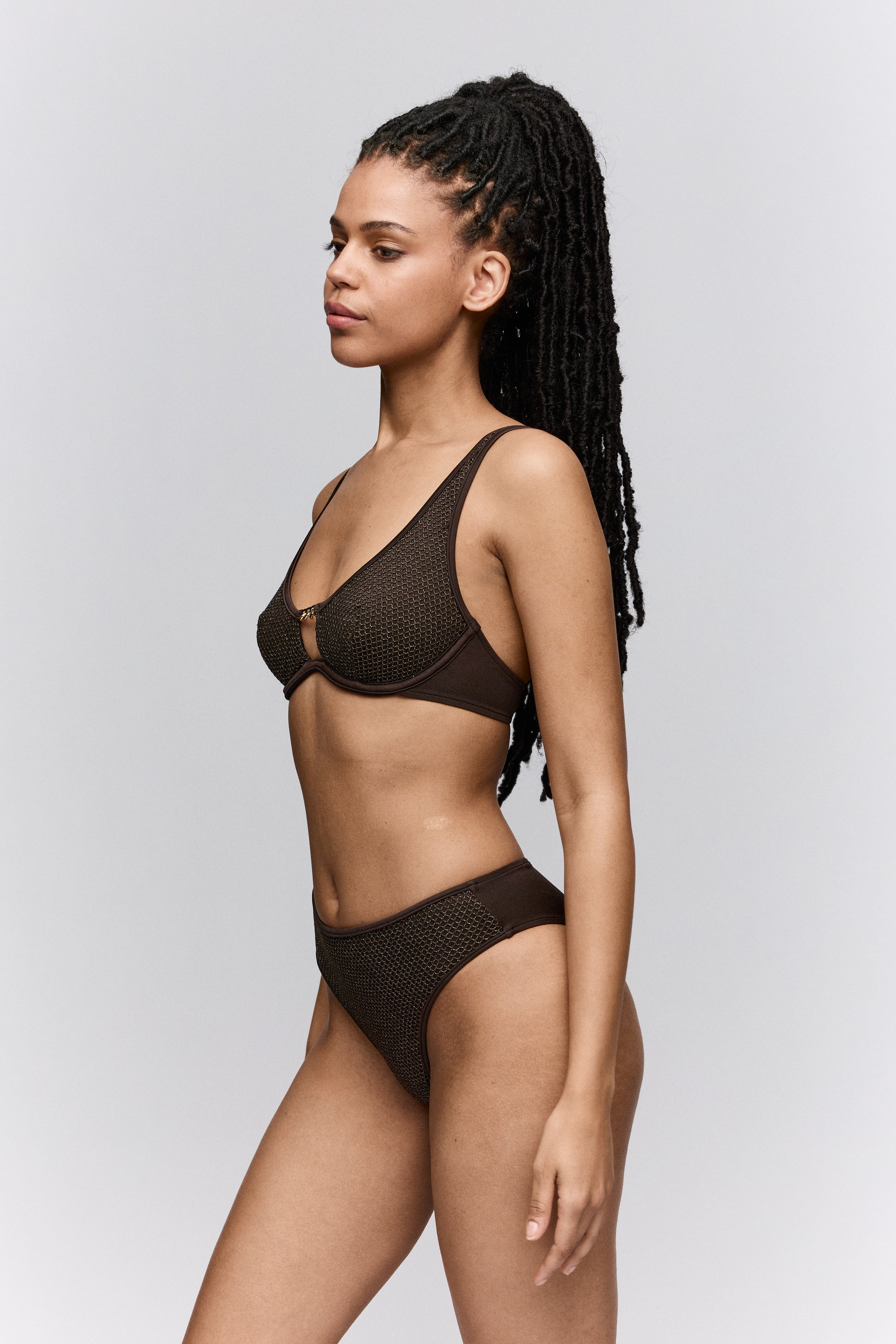 Sarda Swim Janja flexi wire bikinitop chocolade