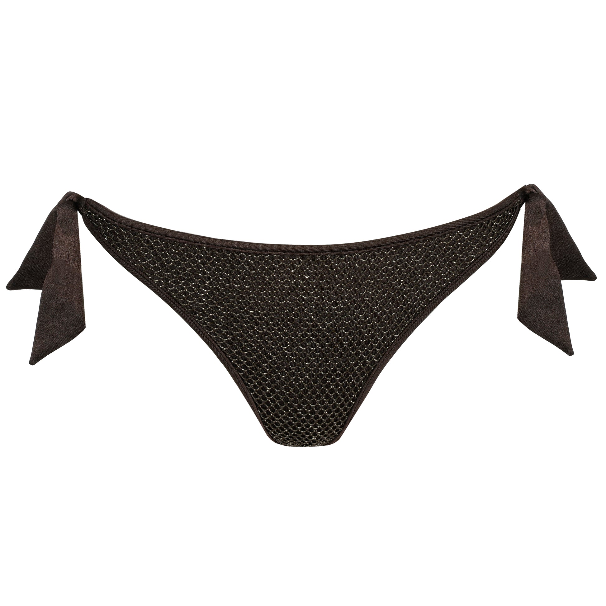 Sarda Swim Janja bikini heupslip met koordjes chocolade