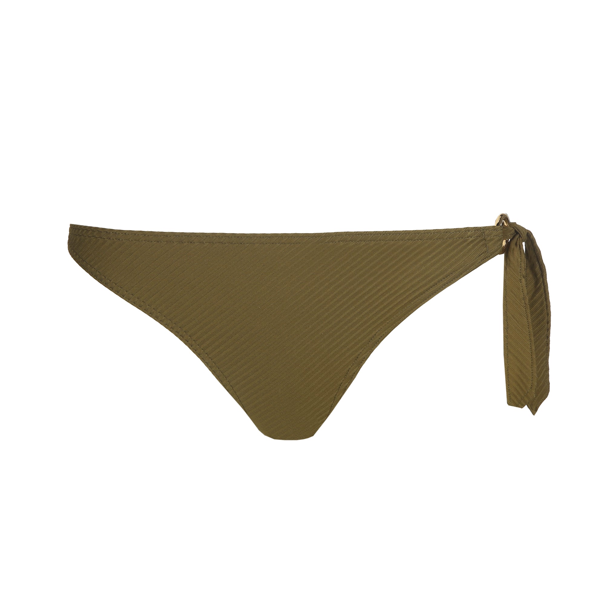 PrimaDonna Swim Sahara bikini heupslip met koordjes olijf