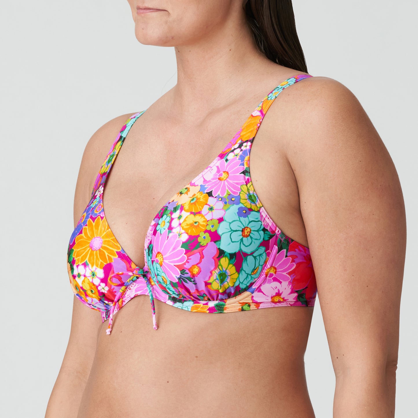 PrimaDonna Swim Najac plunge bikini halve mousse cup Floral Explosion