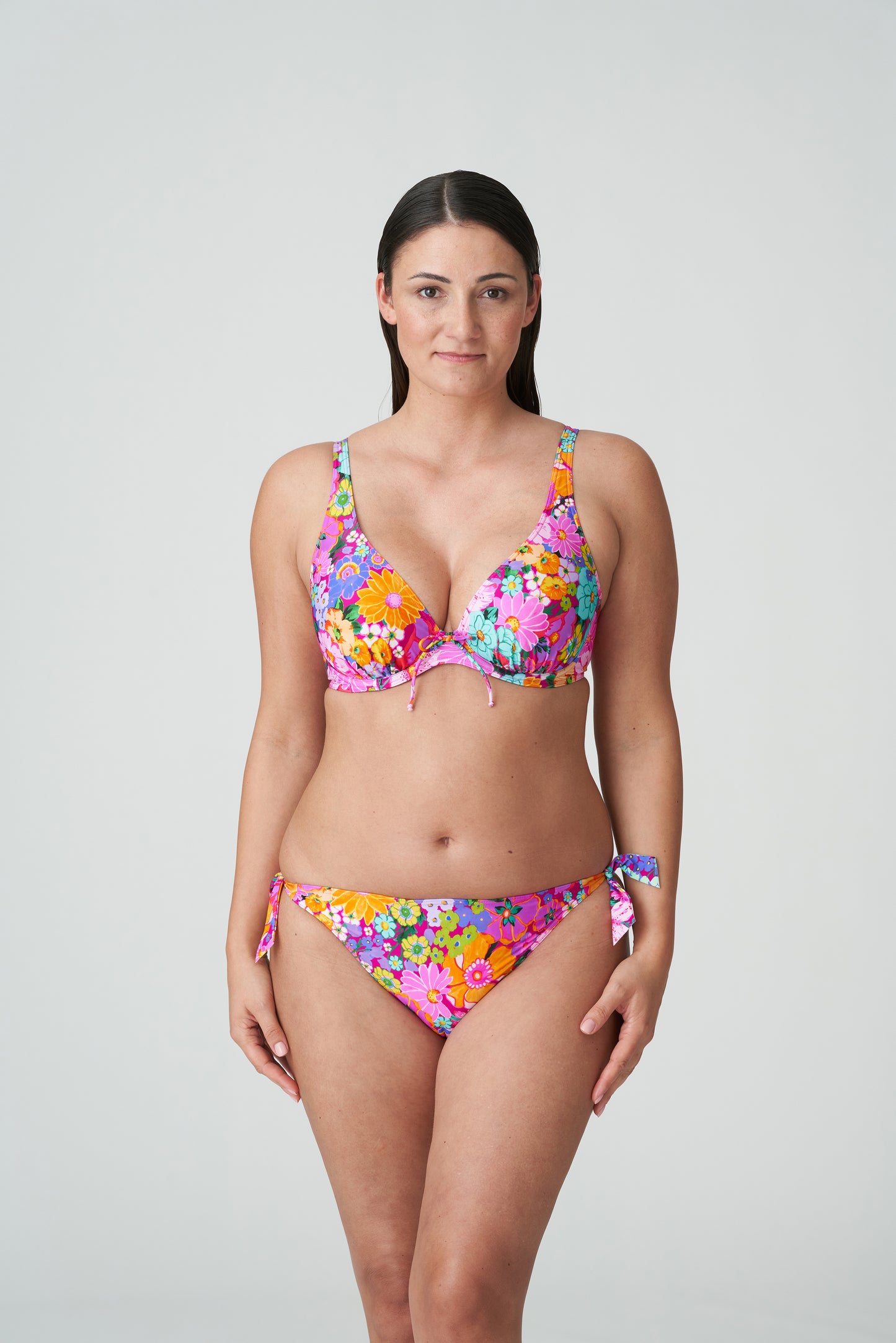 PrimaDonna Swim Najac plunge bikini halve mousse cup Floral Explosion