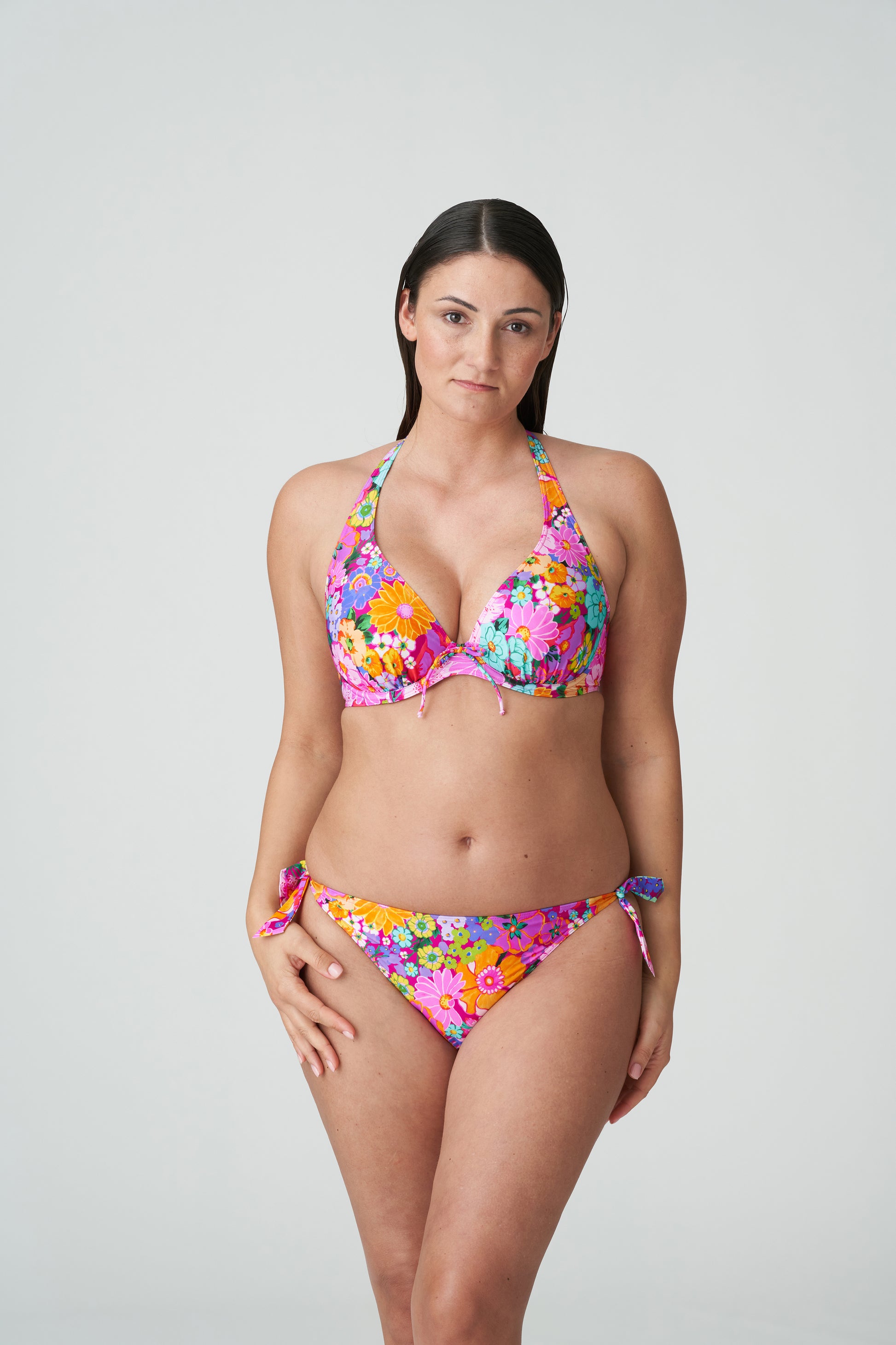 PrimaDonna Swim Najac plunge bikini halve mousse cup Floral Explosion