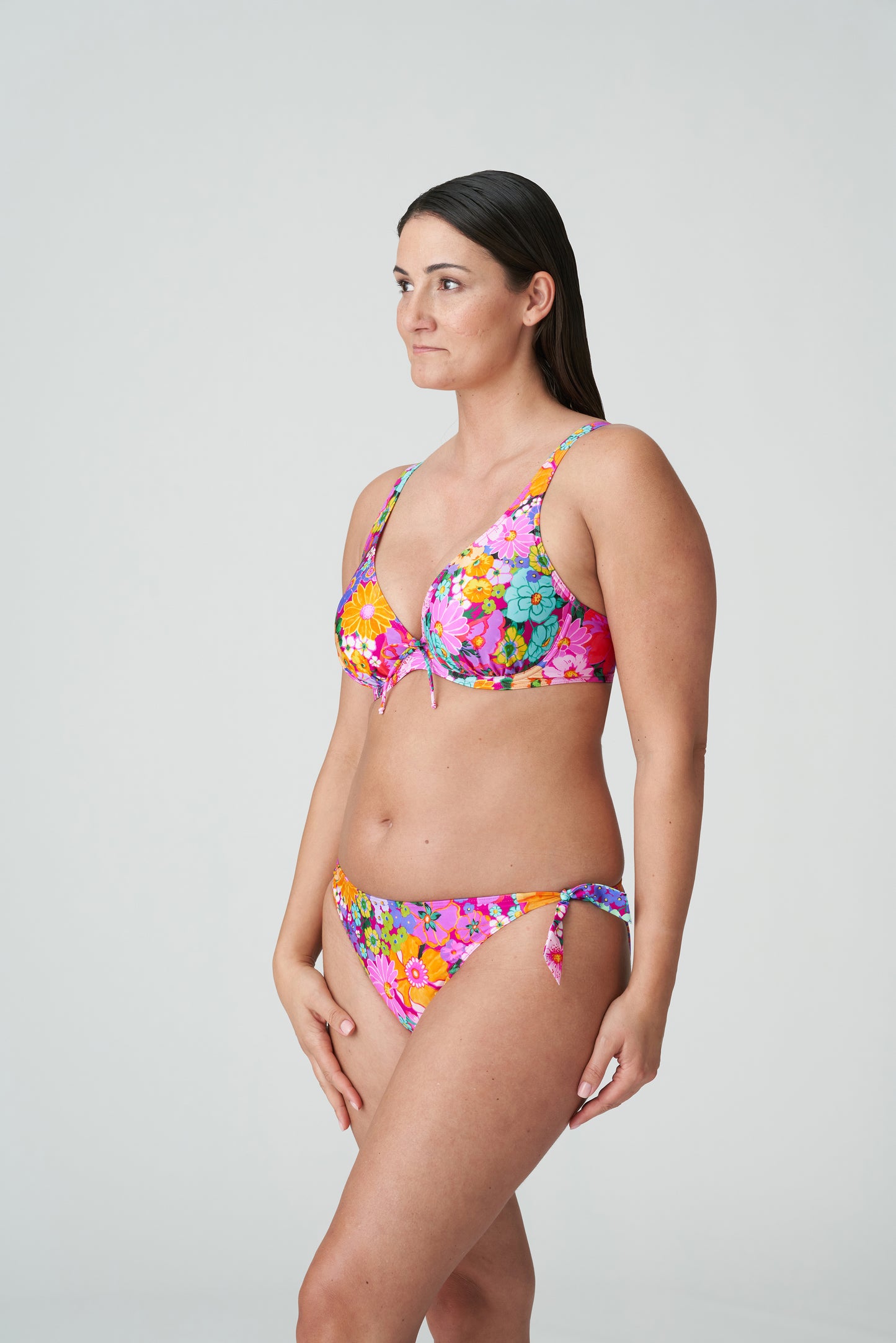 PrimaDonna Swim Najac plunge bikini halve mousse cup Floral Explosion