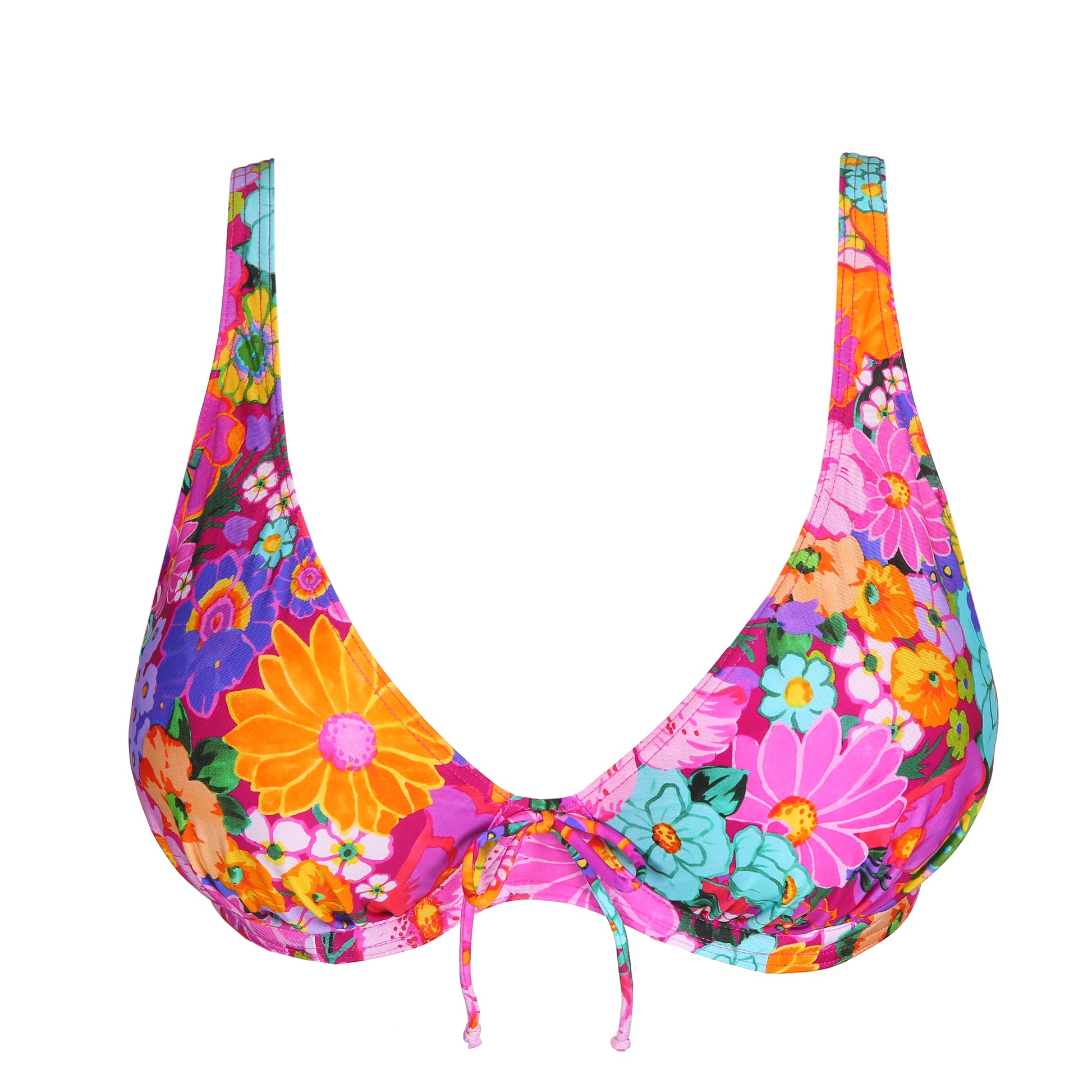 PrimaDonna Swim Najac plunge bikini halve mousse cup Floral Explosion