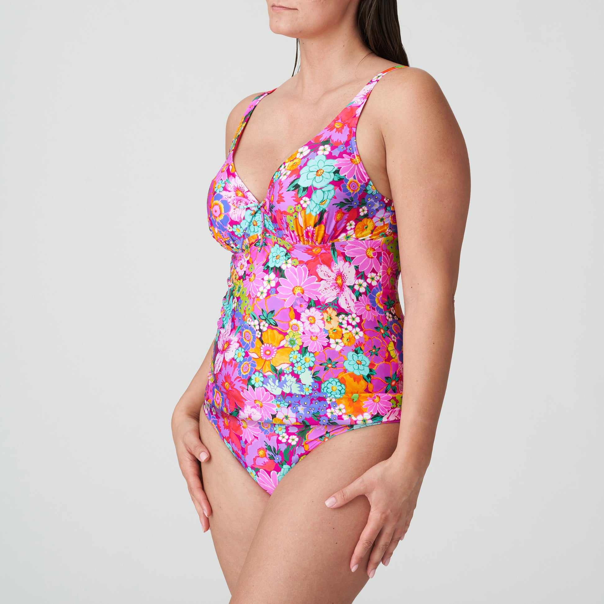 PrimaDonna Swim Najac plunge tankini halve mousse Floral Explosion