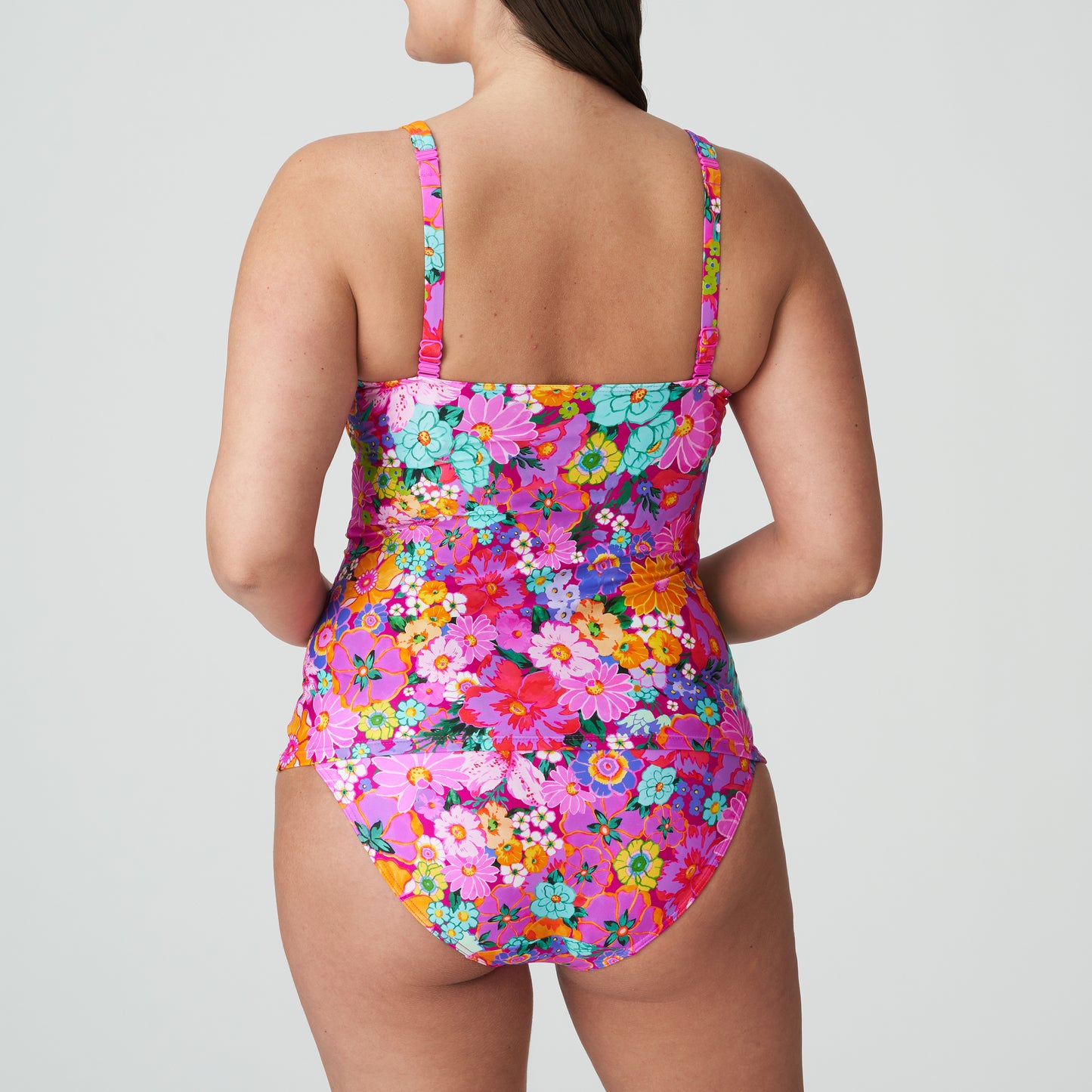 PrimaDonna Swim Najac plunge tankini halve mousse Floral Explosion