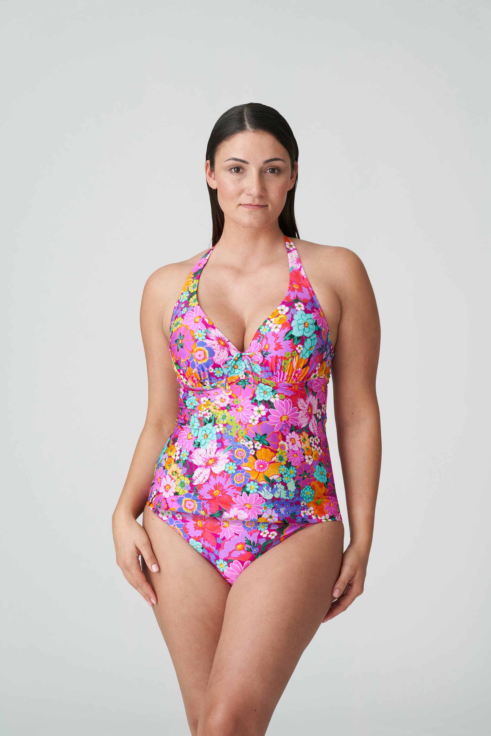 PrimaDonna Swim Najac plunge tankini halve mousse Floral Explosion