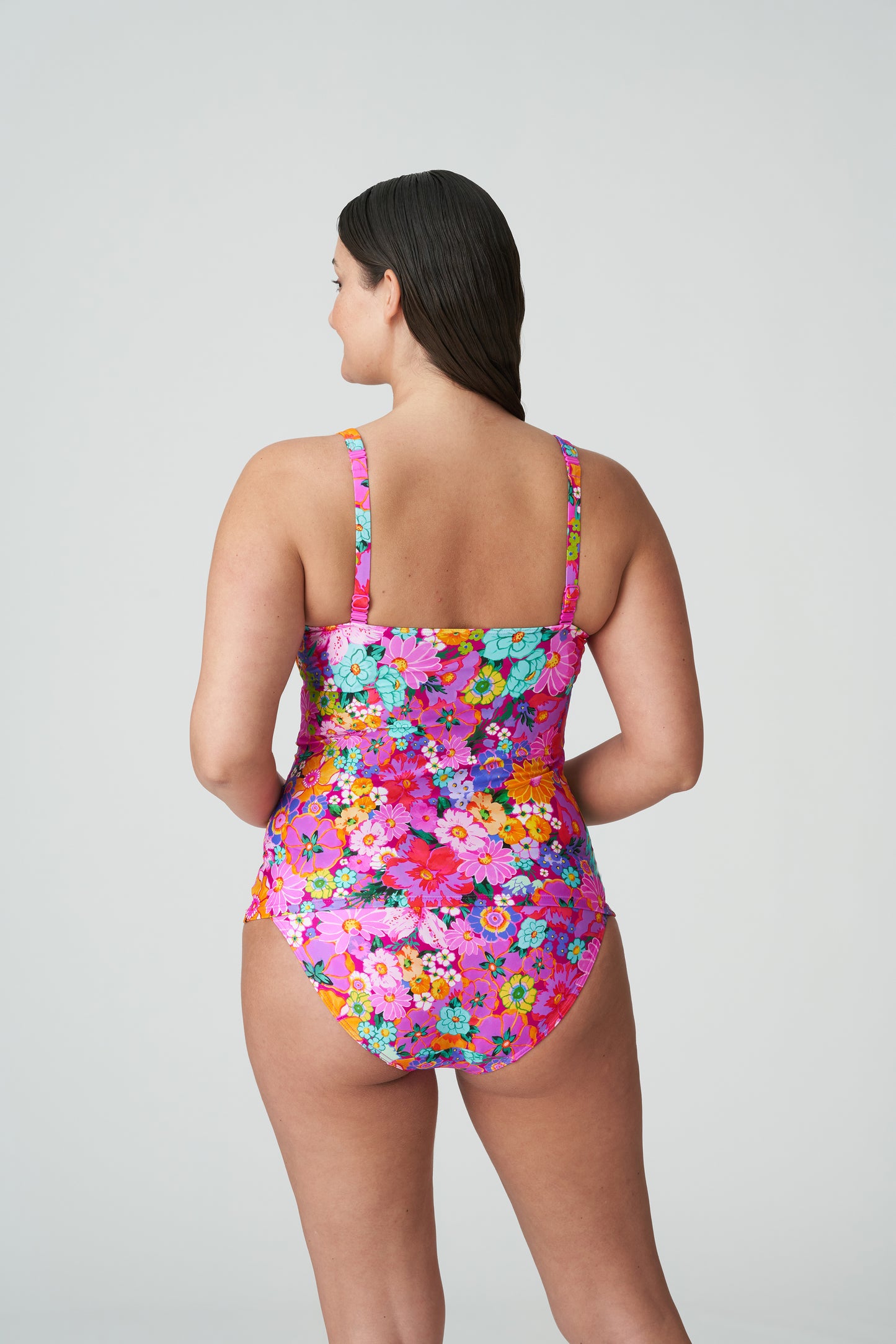 PrimaDonna Swim Najac plunge tankini halve mousse Floral Explosion