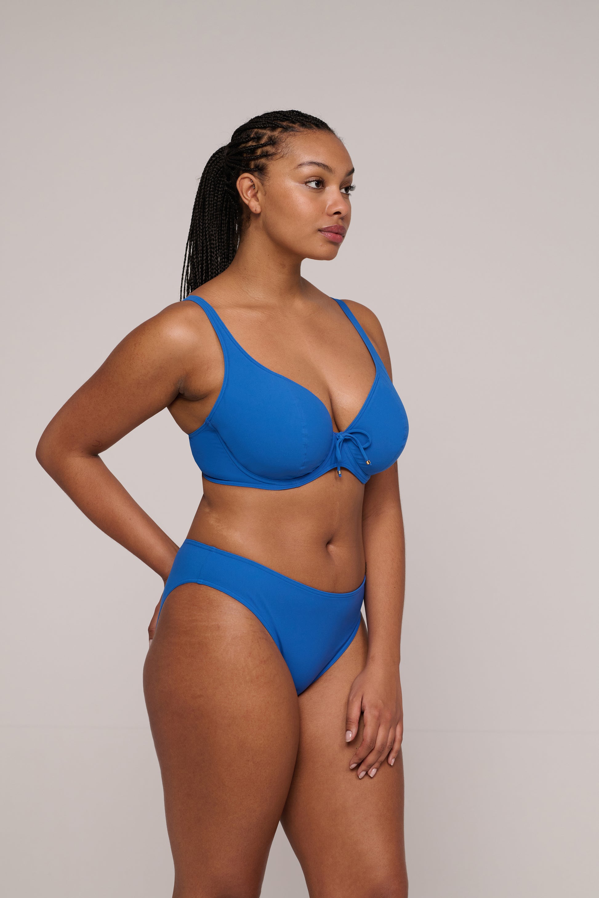 PrimaDonna Swim Aswan voorgevormde plunge bikinitop Delphinium Cheer Blue