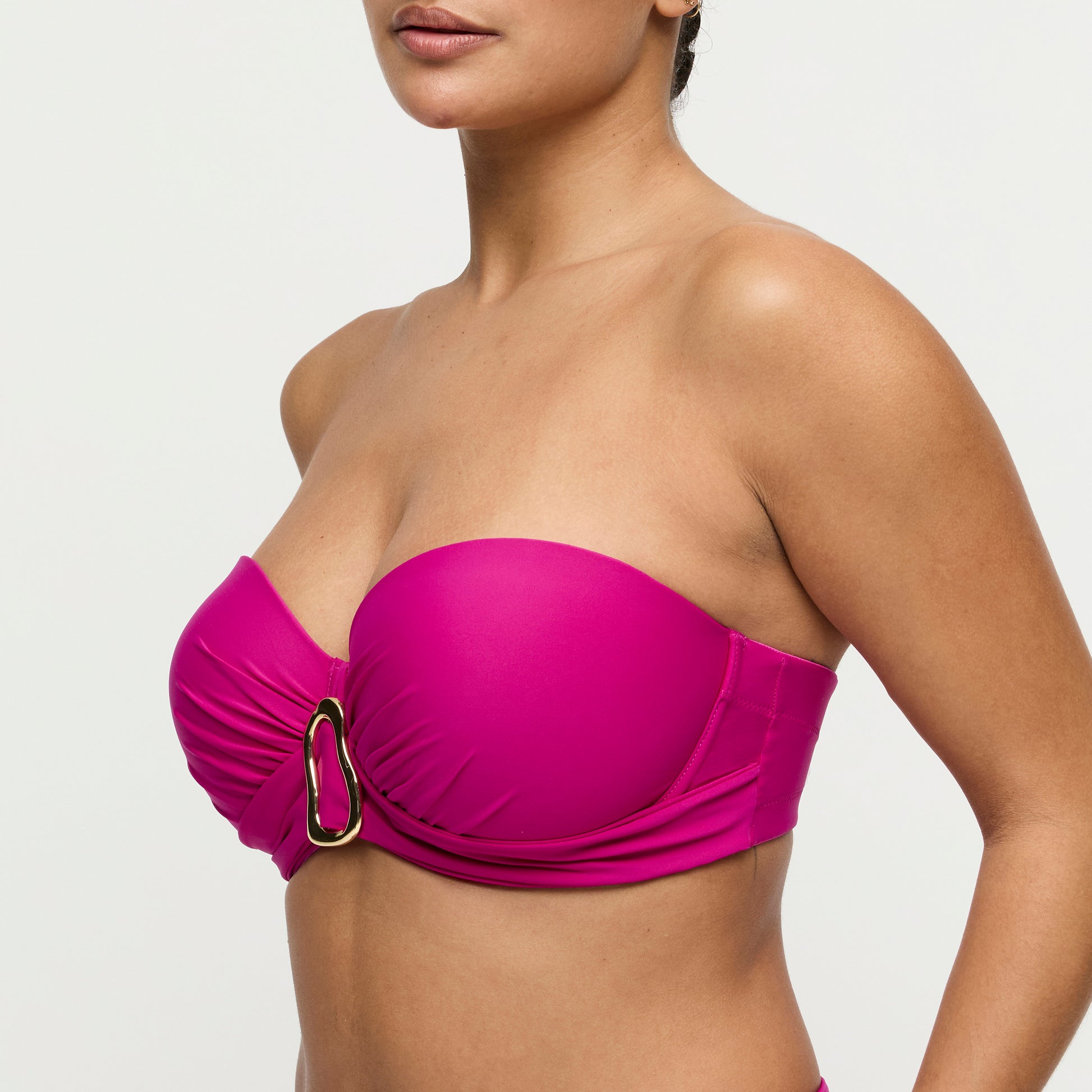 Primadonna Swim Uvita voorgevormde bikini strapless Deep Magenta