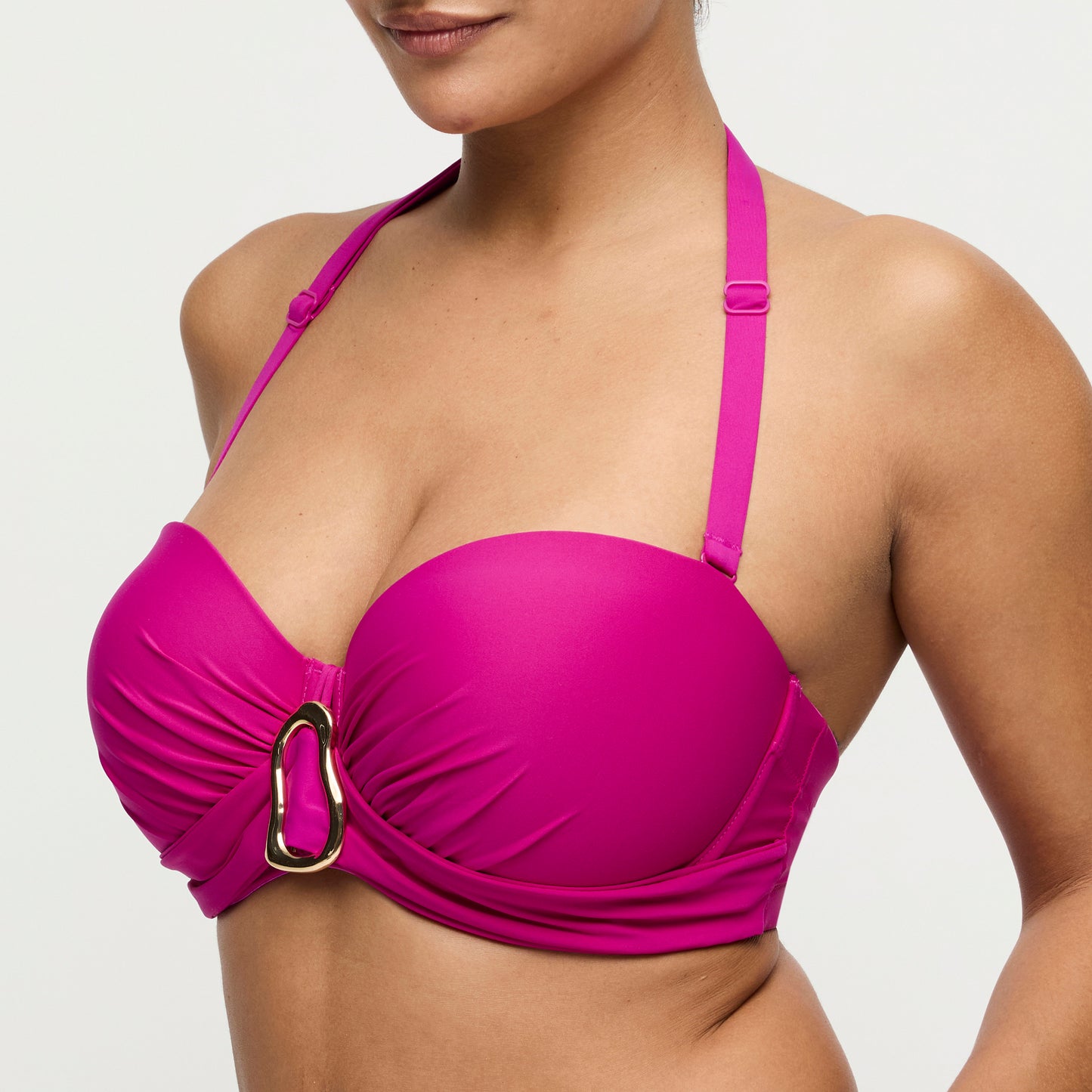 Primadonna Swim Uvita voorgevormde bikini strapless Deep Magenta