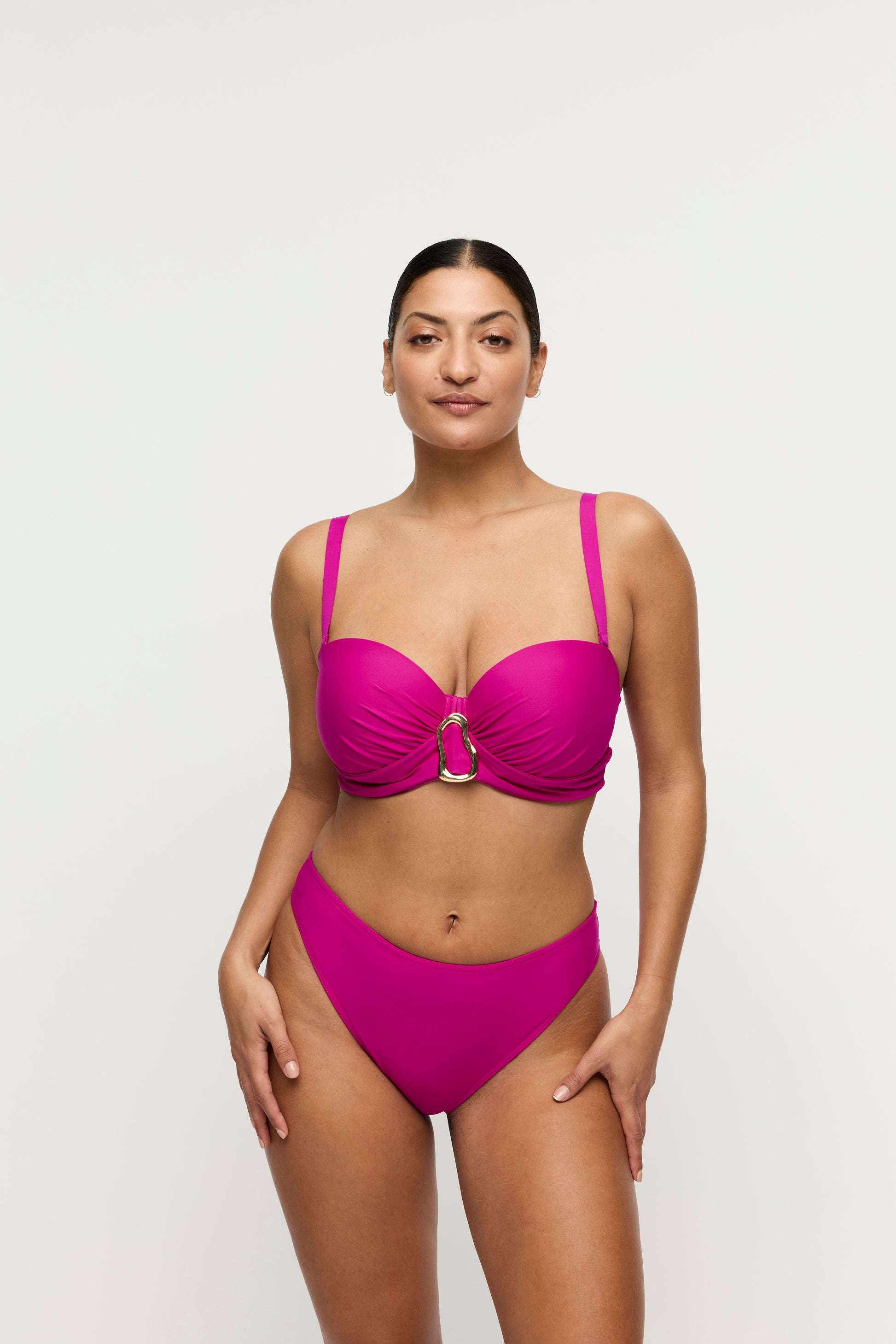 Primadonna Swim Uvita voorgevormde bikini strapless Deep Magenta