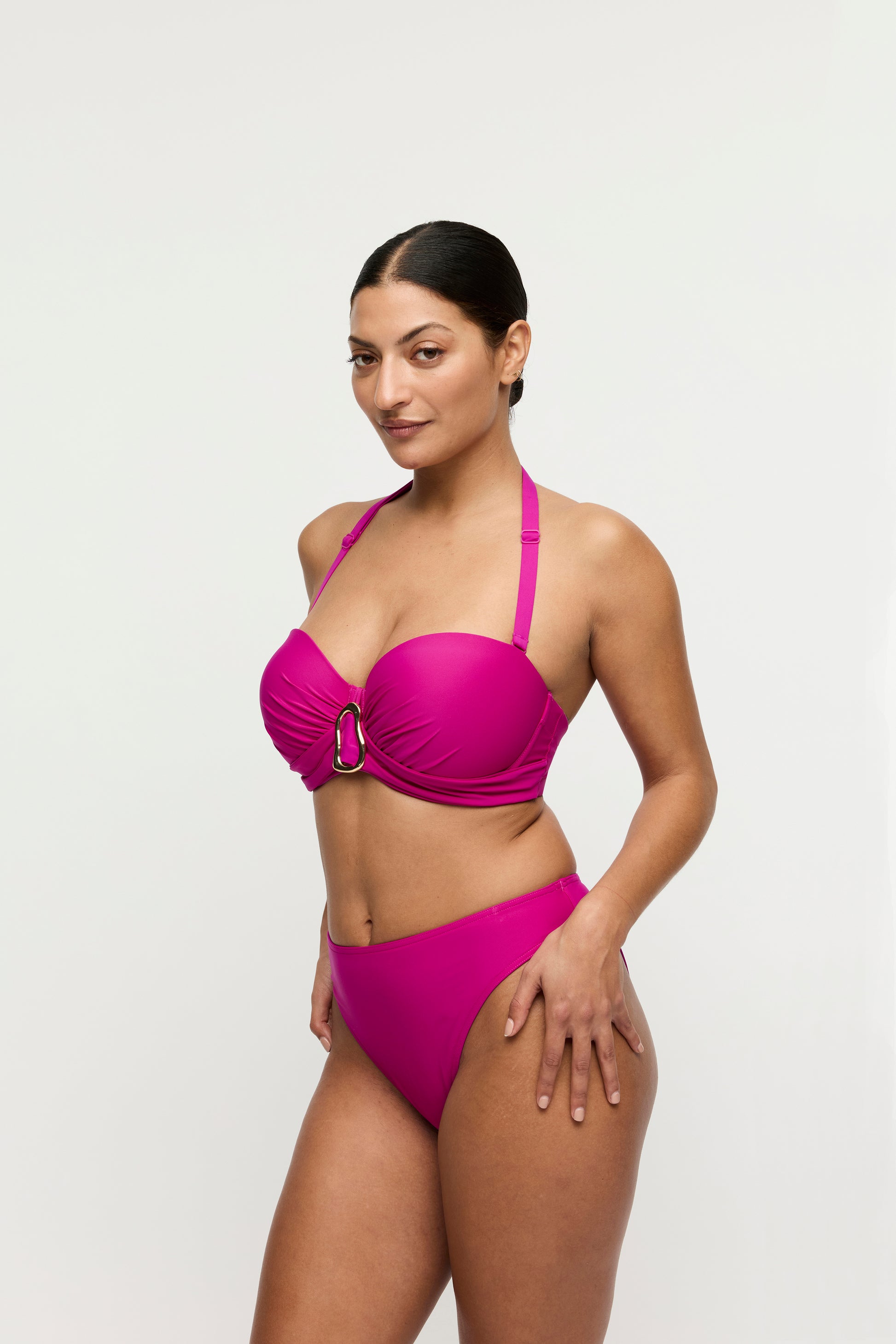 Primadonna Swim Uvita voorgevormde bikini strapless Deep Magenta