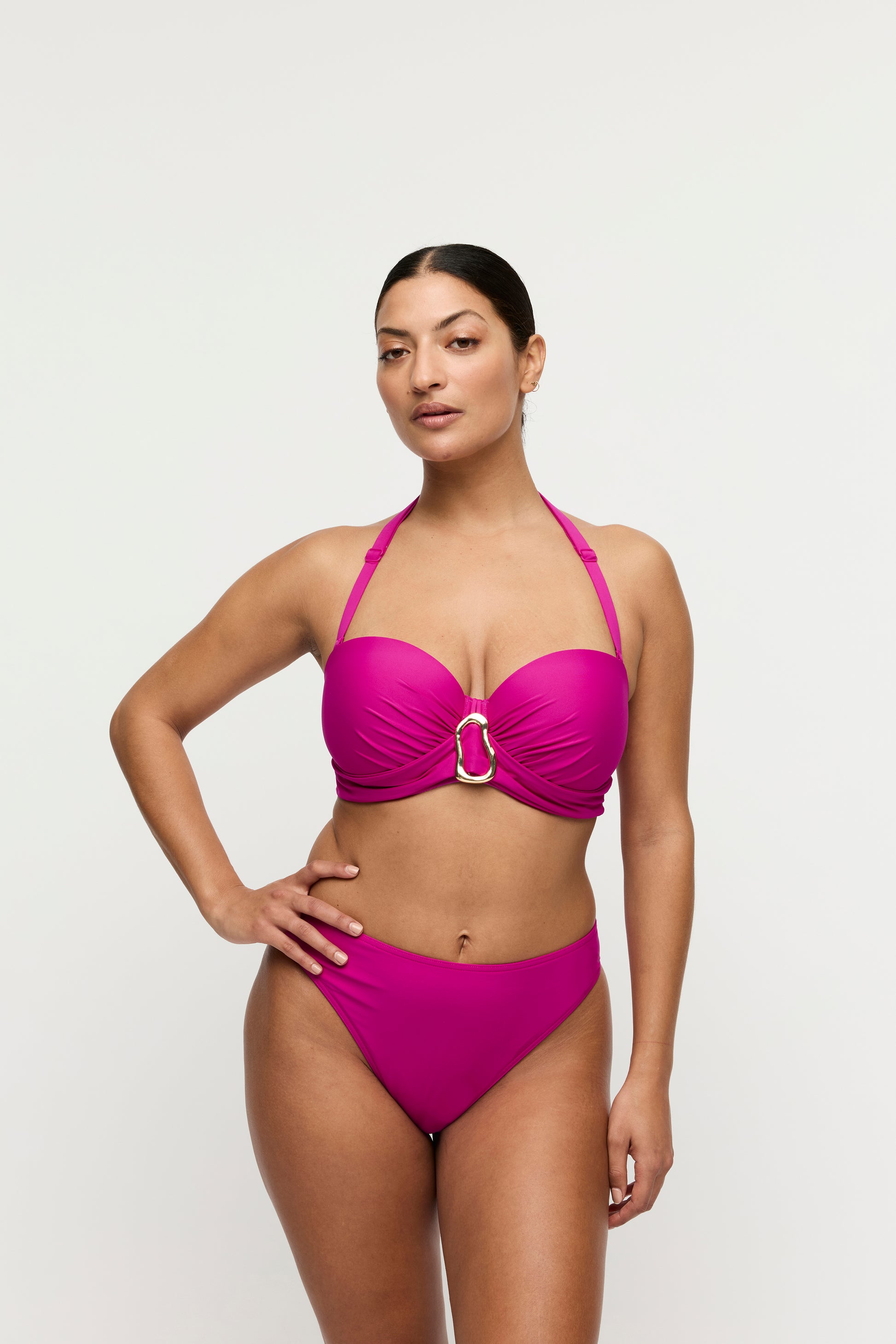 Primadonna Swim Uvita voorgevormde bikini strapless Deep Magenta