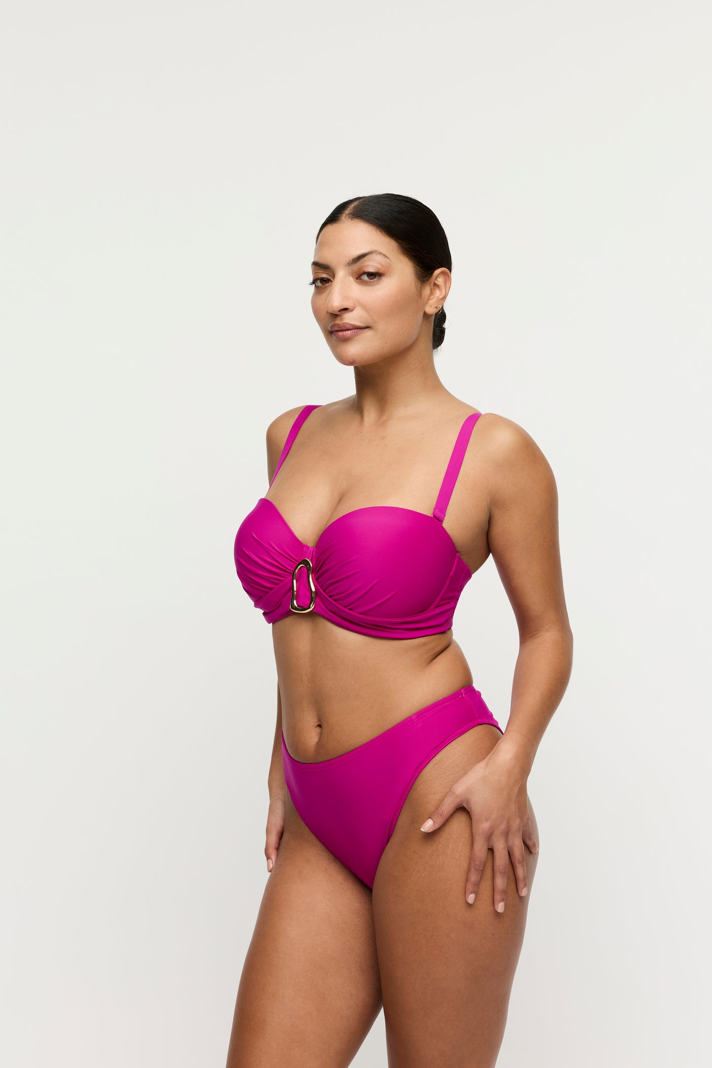 Primadonna Swim Uvita voorgevormde bikini strapless Deep Magenta