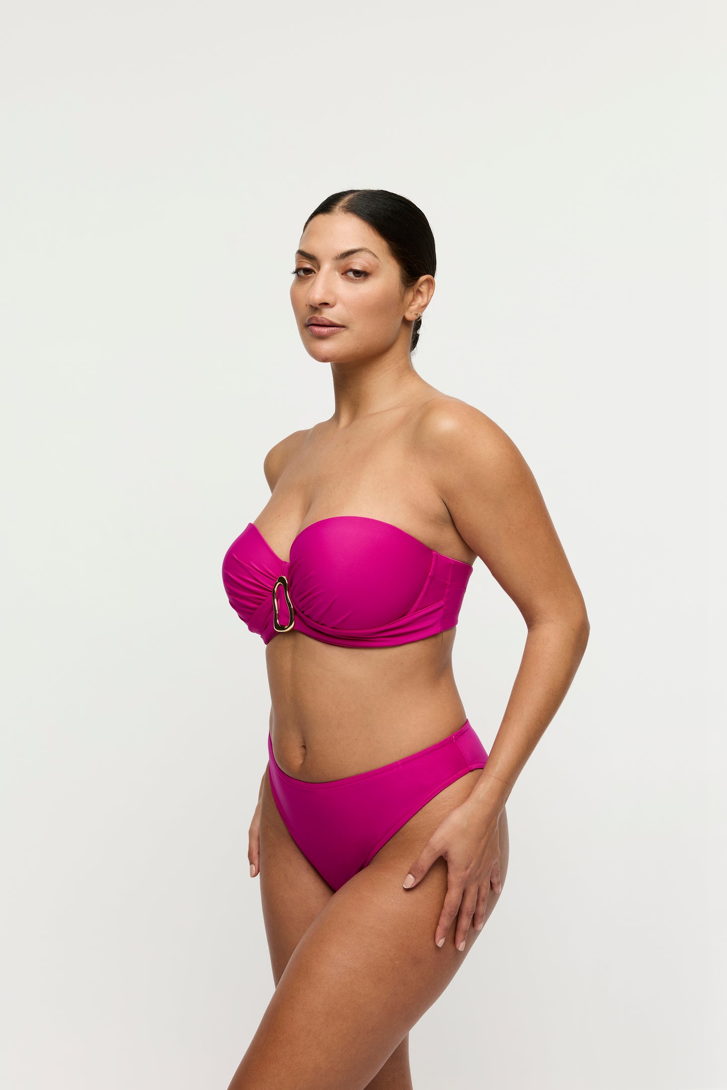 Primadonna Swim Uvita voorgevormde bikini strapless Deep Magenta