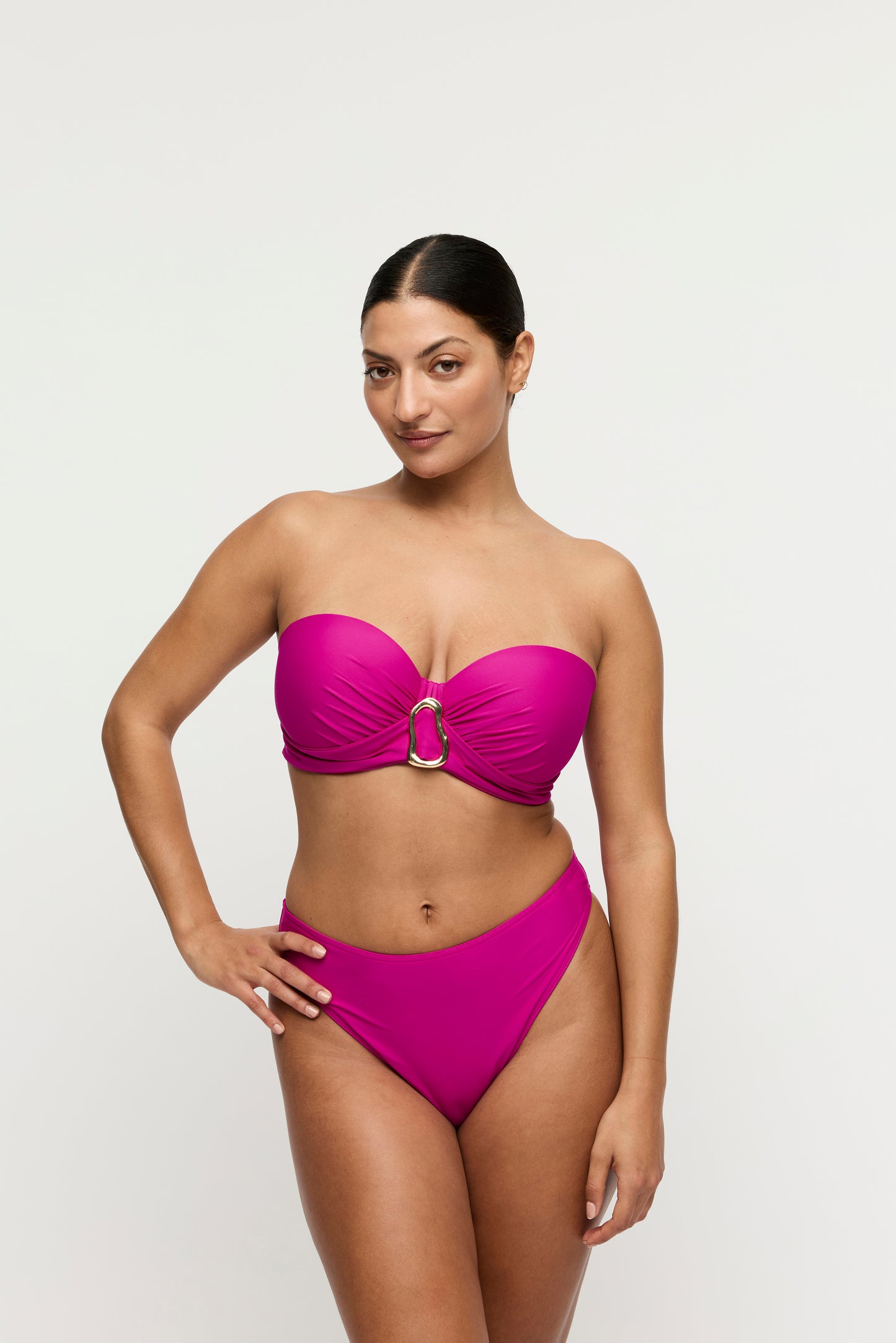 Primadonna Swim Uvita voorgevormde bikini strapless Deep Magenta