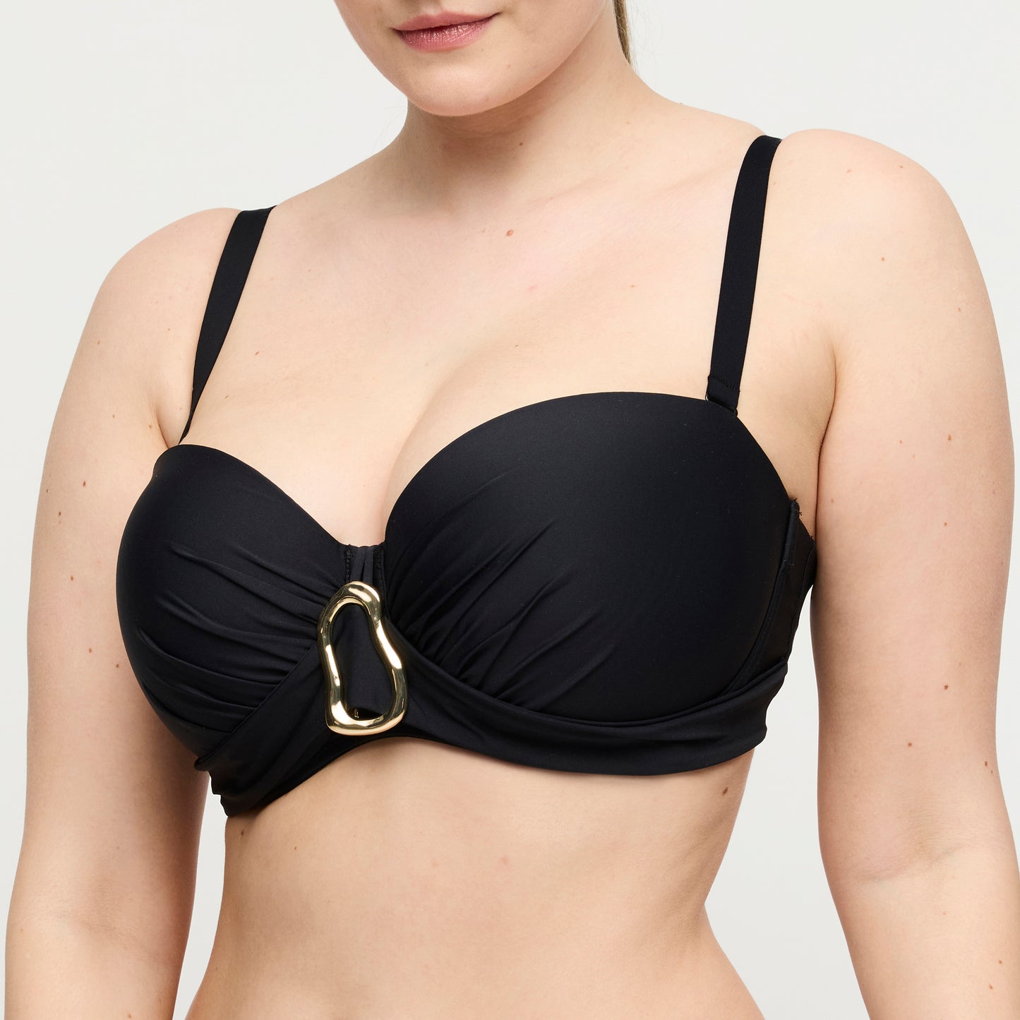 Primadonna Swim Uvita voorgevormde bikini strapless zwart