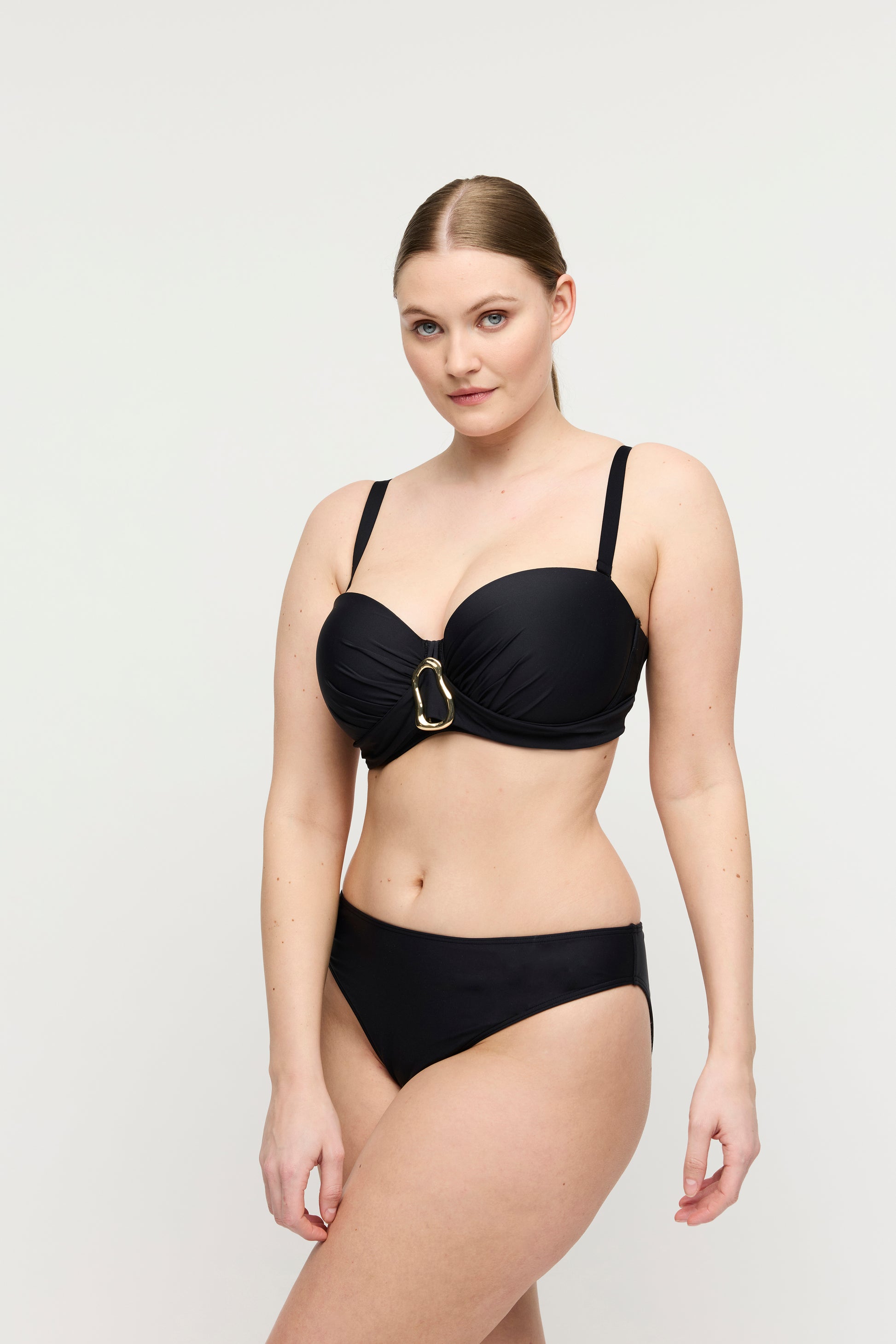 Primadonna Swim Uvita voorgevormde bikini strapless zwart