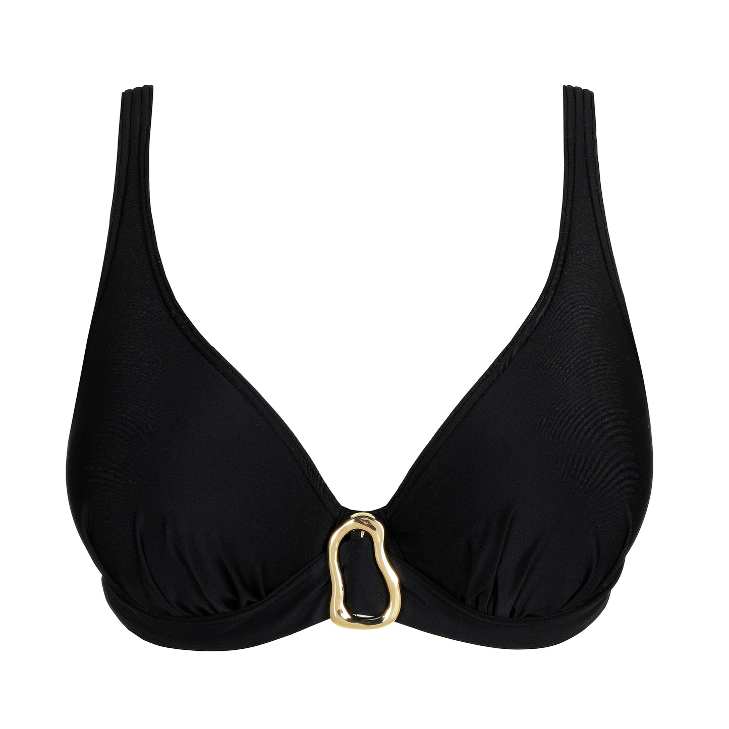 Primadonna Swim Uvita voorgevormde plunge bikinitop zwart