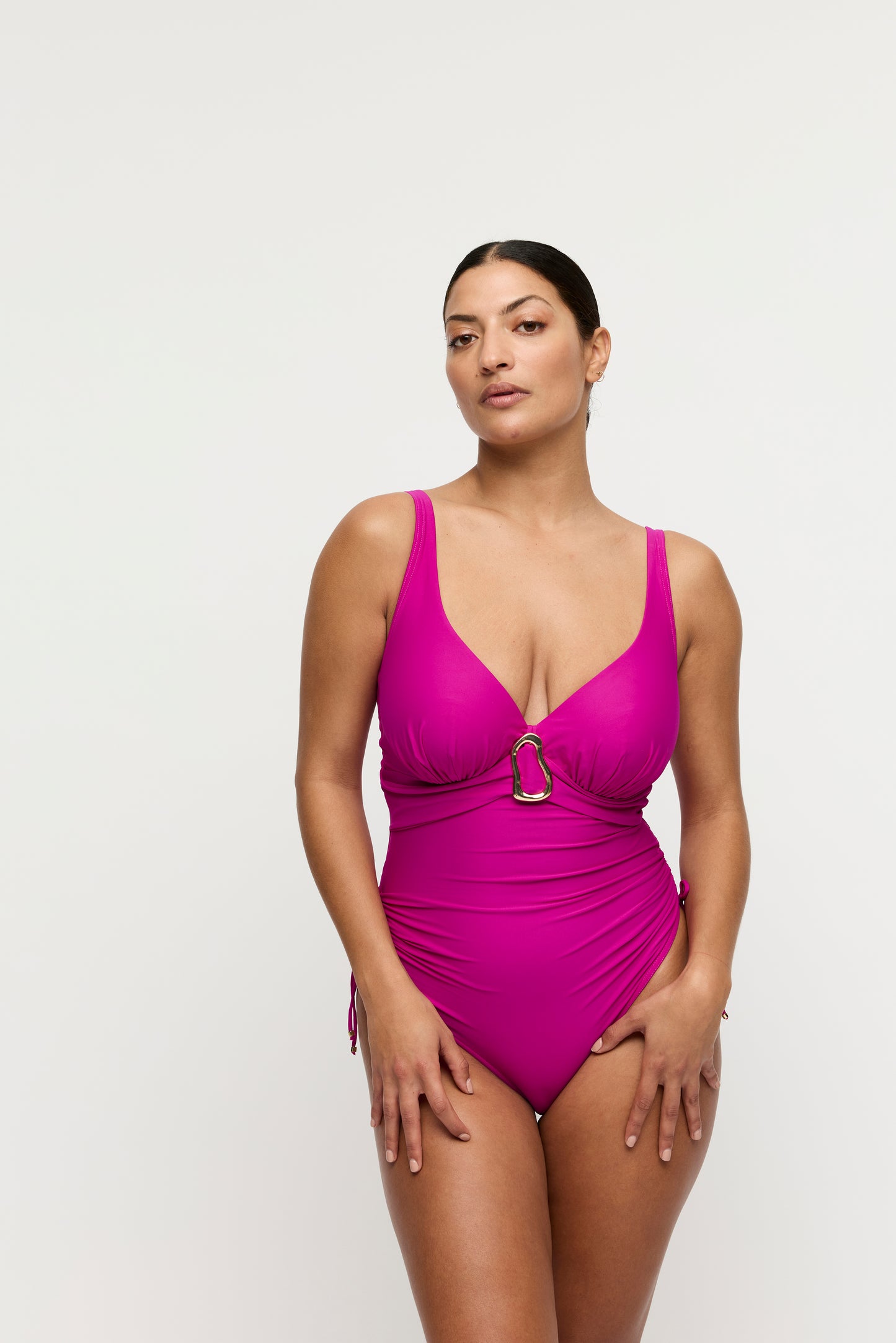 Primadonna Swim Uvita plunge badpak Deep Magenta