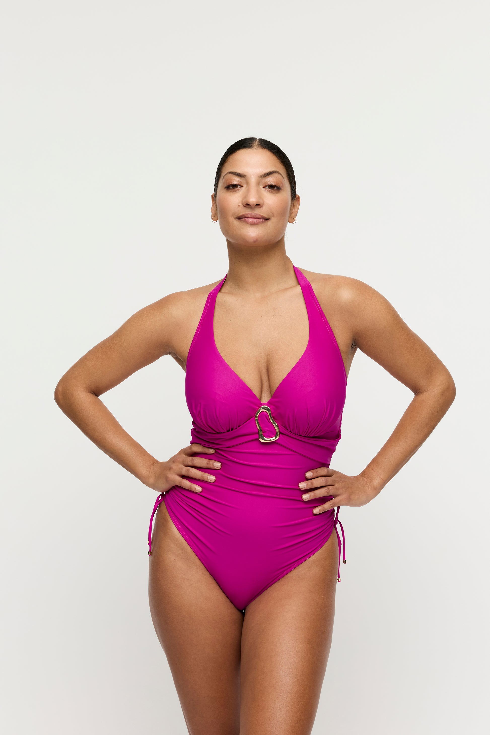 Primadonna Swim Uvita plunge badpak Deep Magenta