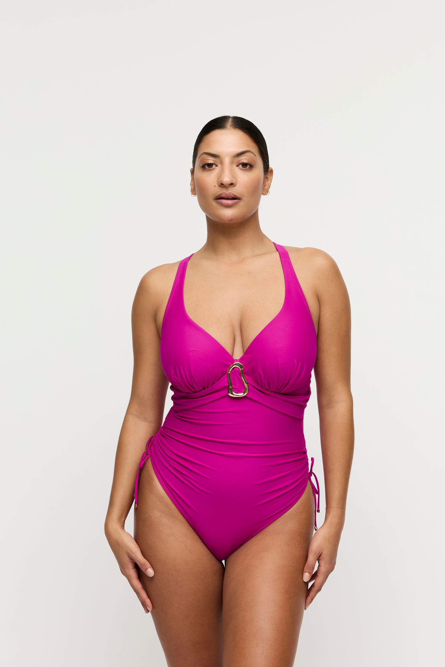 Primadonna Swim Uvita plunge badpak Deep Magenta