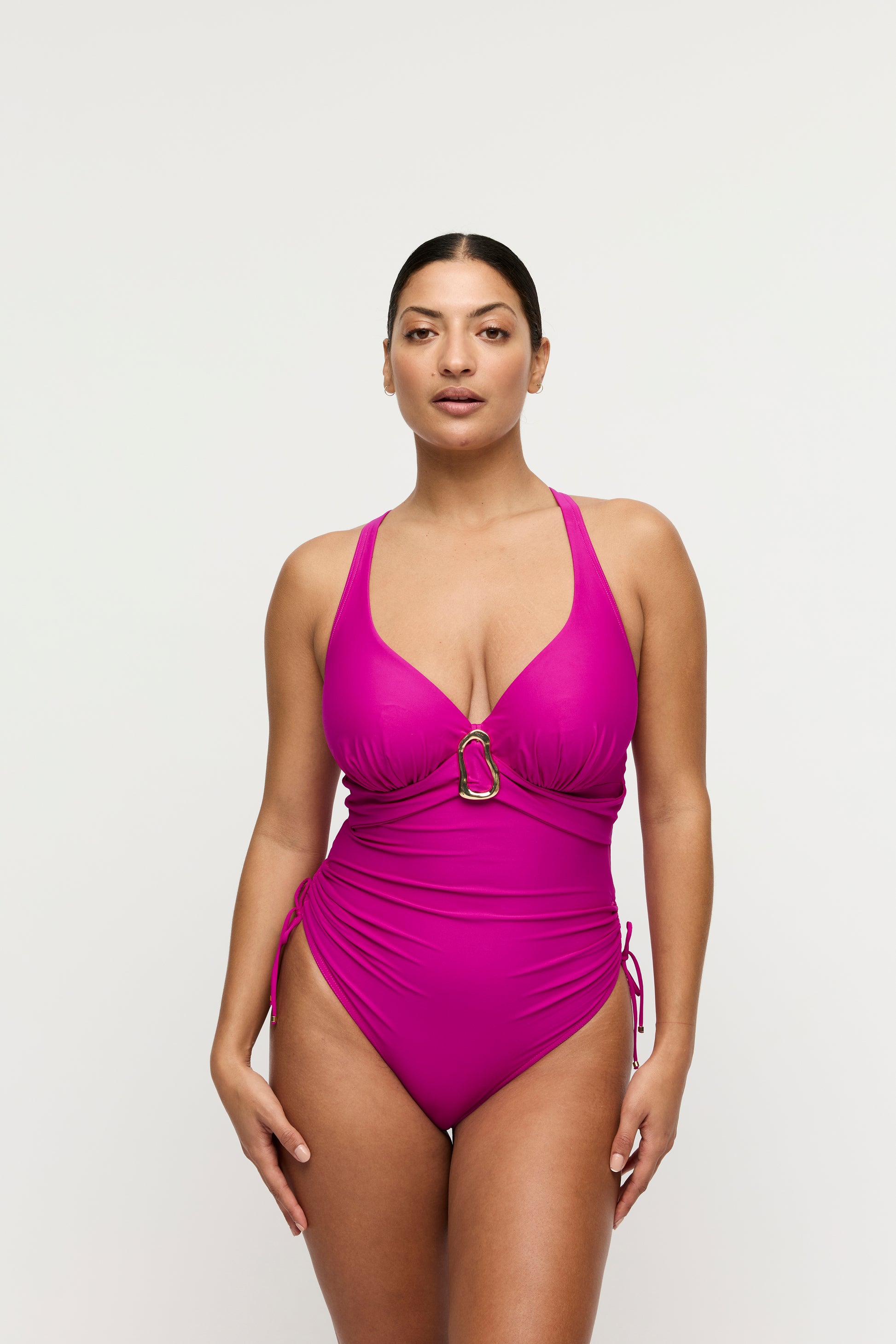 Primadonna Swim Uvita plunge badpak Deep Magenta