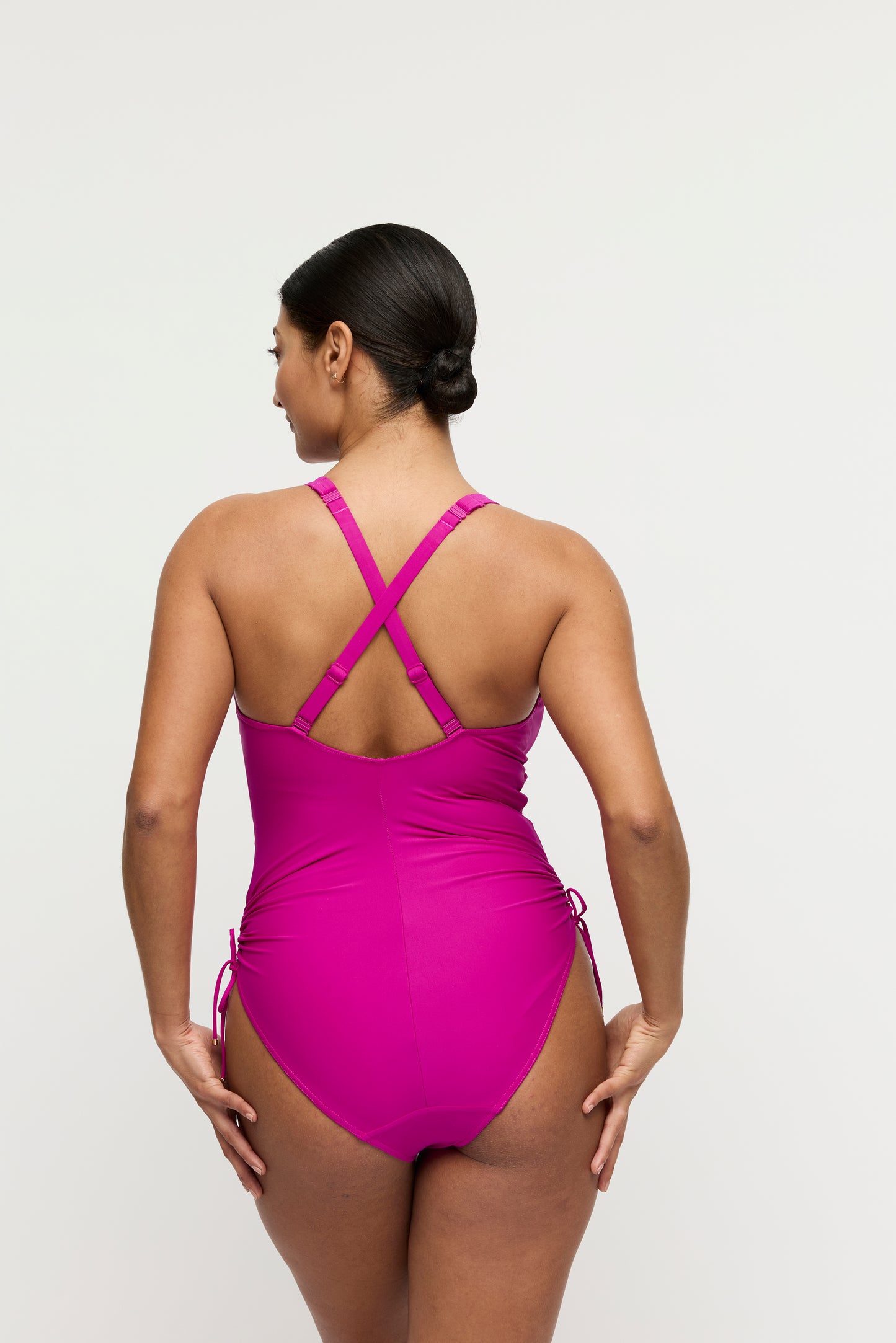 Primadonna Swim Uvita plunge badpak Deep Magenta