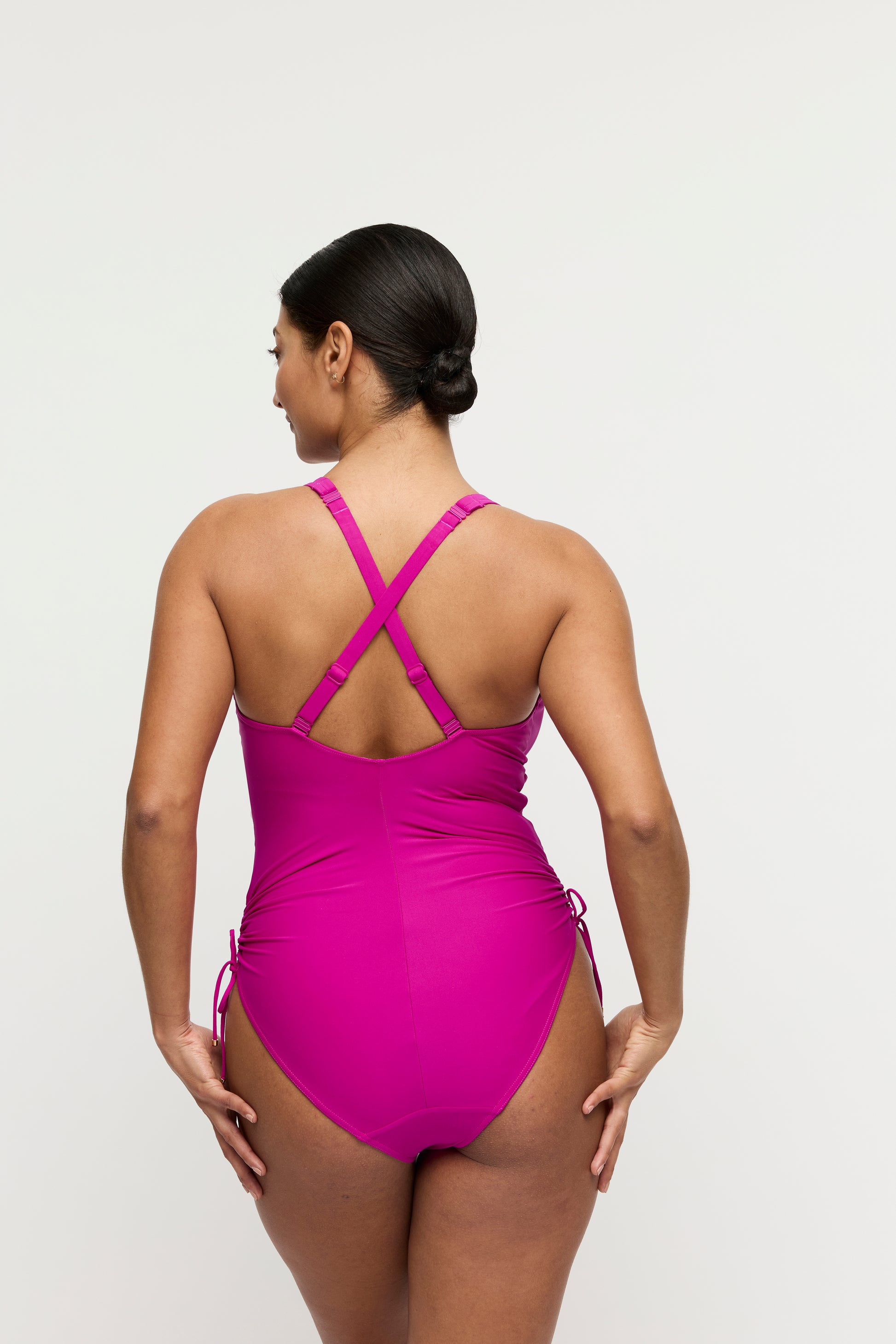 Primadonna Swim Uvita plunge badpak Deep Magenta