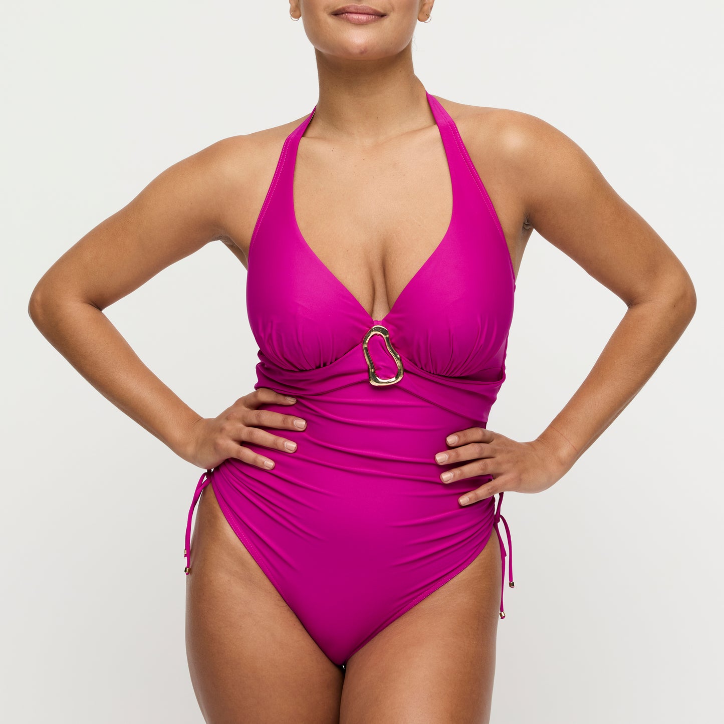 Primadonna Swim Uvita plunge badpak Deep Magenta