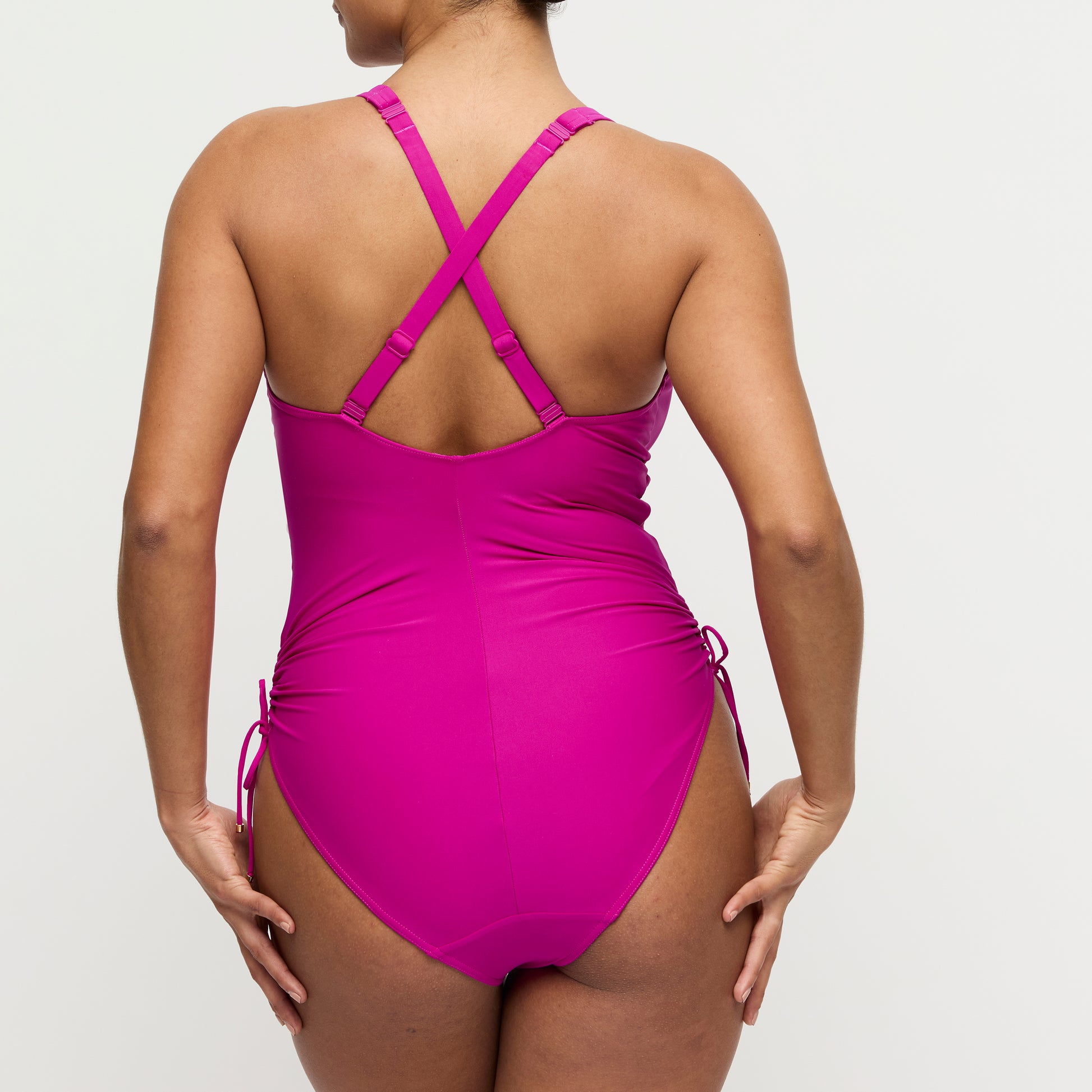 Primadonna Swim Uvita plunge badpak Deep Magenta