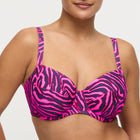 Primadonna Swim Malabo volle cup bikinitop hot pink zebra