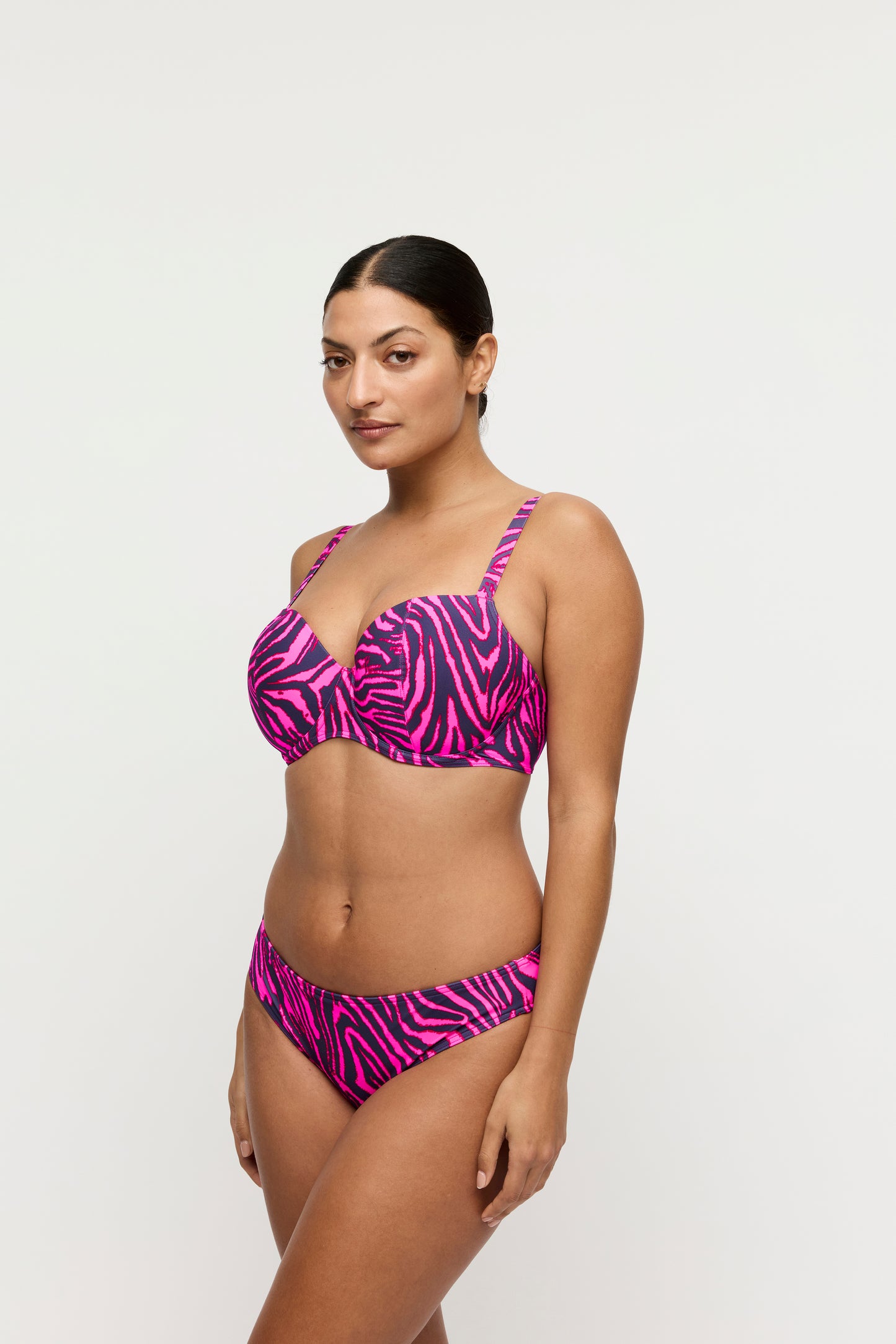 Primadonna Swim Malabo voorgevormde balconette bikini hot pink zebra