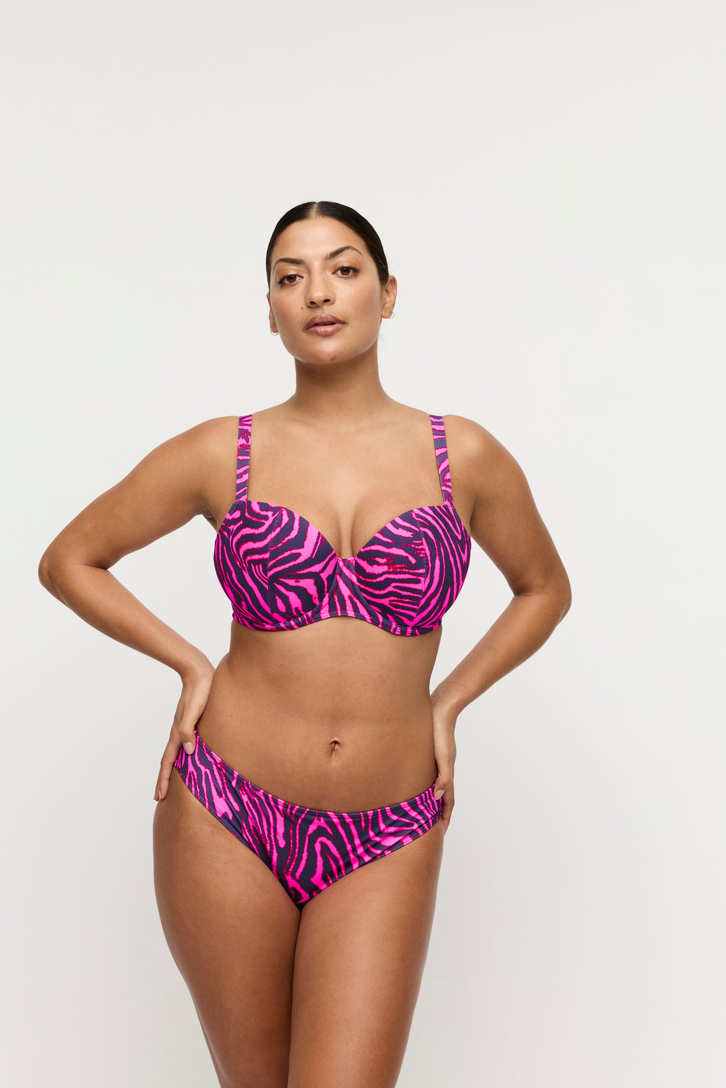 Primadonna Swim Malabo bikini rioslip hot pink zebra