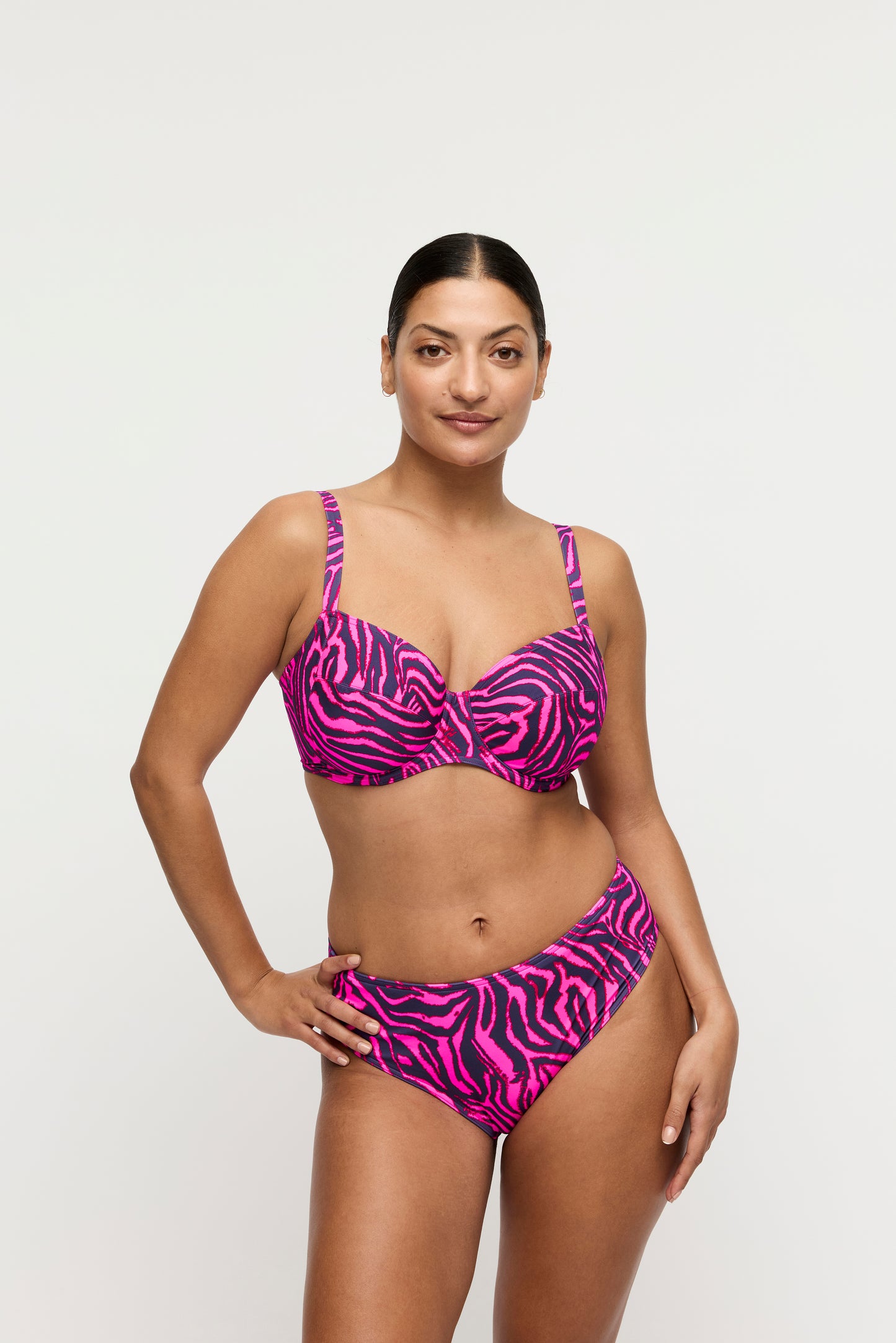 Primadonna Swim Malabo bikini tailleslip hot pink zebra