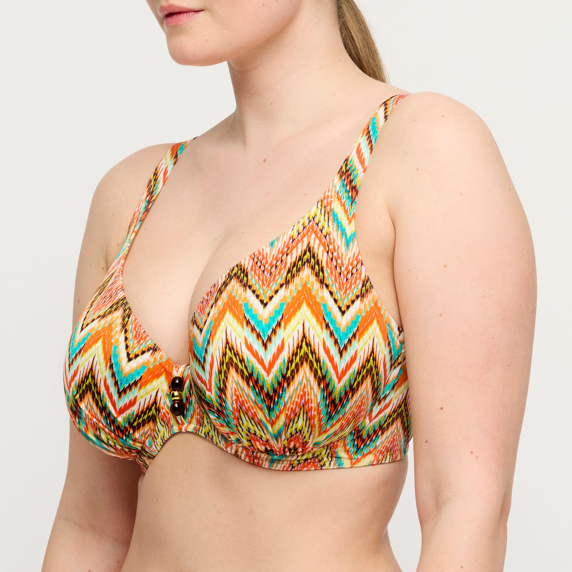 Primadonna Swim Tubou plunge bikini halve mousse cup Ikat Summer
