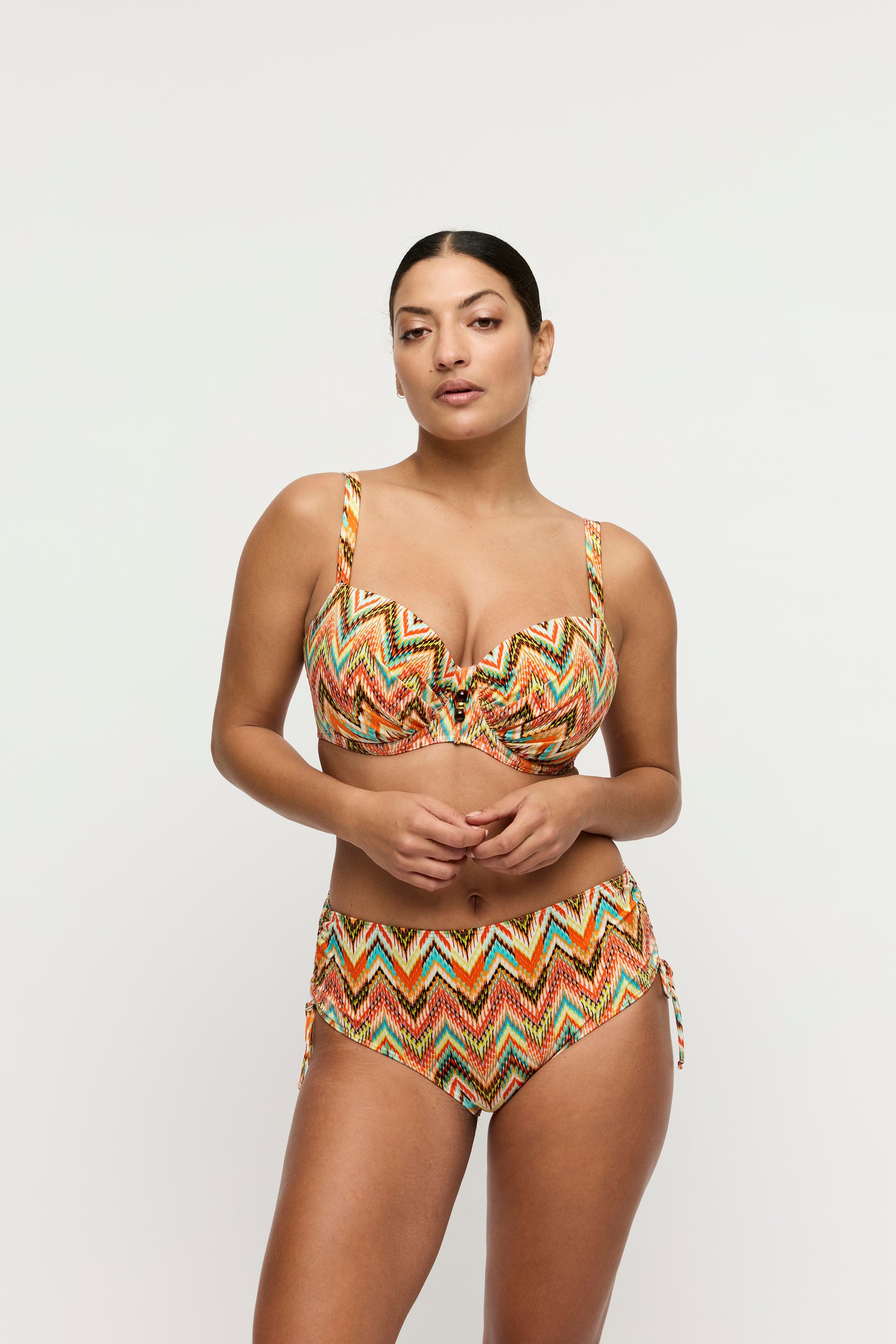 Primadonna Swim Tubou bikini tailleslip met koordjes Ikat Summer