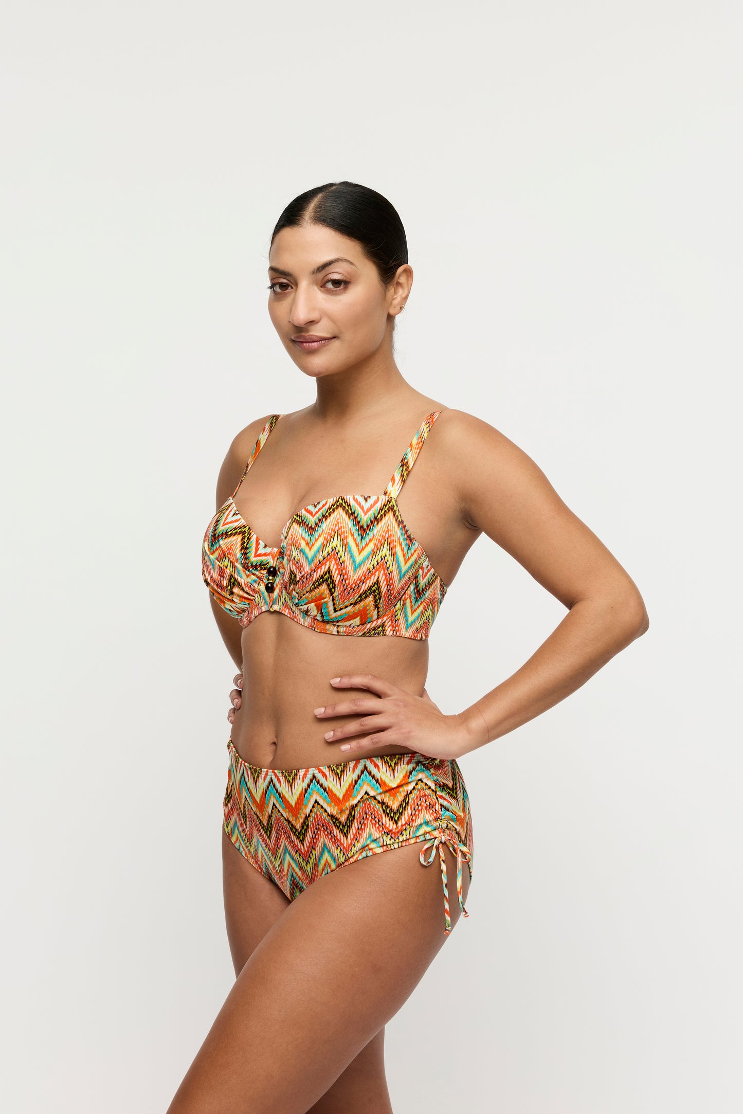 Primadonna Swim Tubou bikini tailleslip met koordjes Ikat Summer