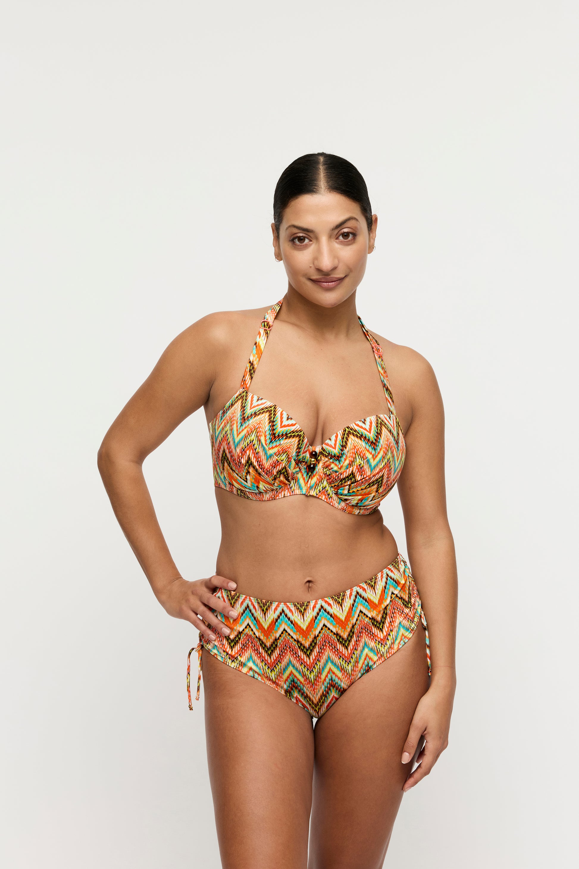 Primadonna Swim Tubou bikini tailleslip met koordjes Ikat Summer