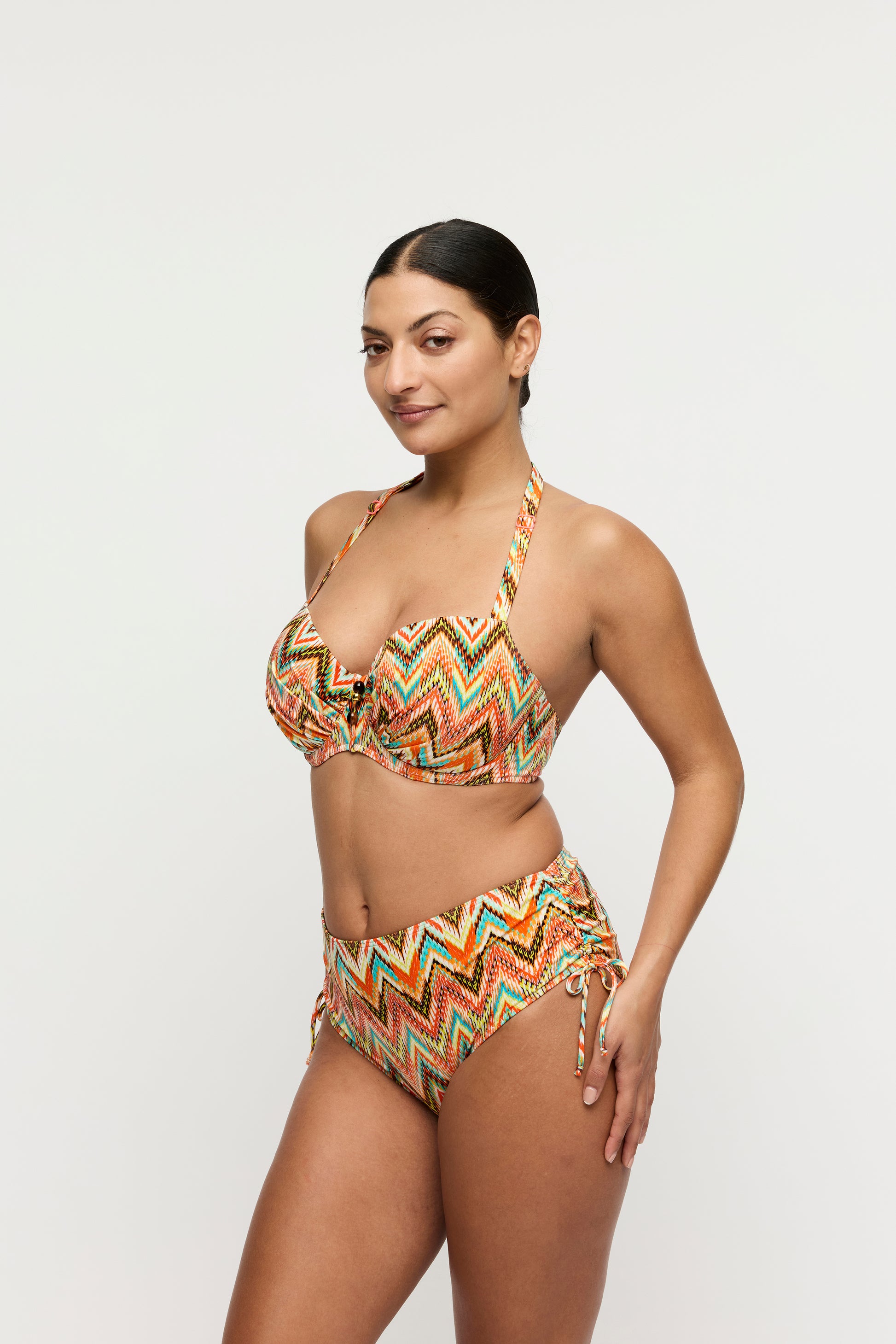 Primadonna Swim Tubou bikini tailleslip met koordjes Ikat Summer
